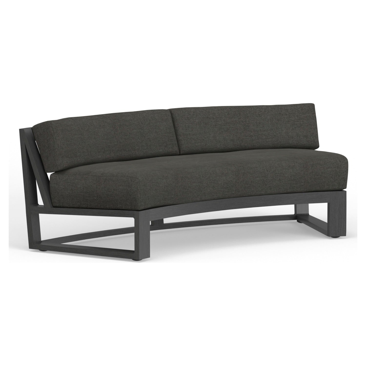 Sunset West Redondo Curved Spectrum Carbon Curved Outdoor Sofa