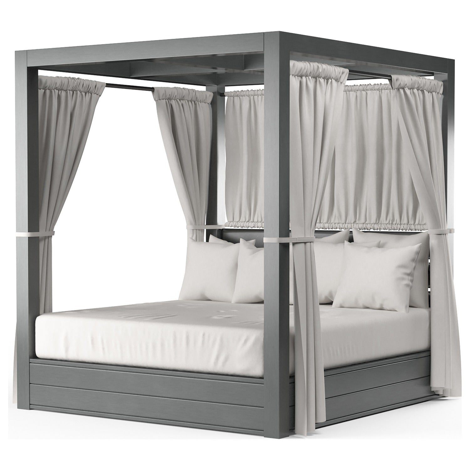 Sunset West Redondo Cast Silver Outdoor Resort King Day Bed