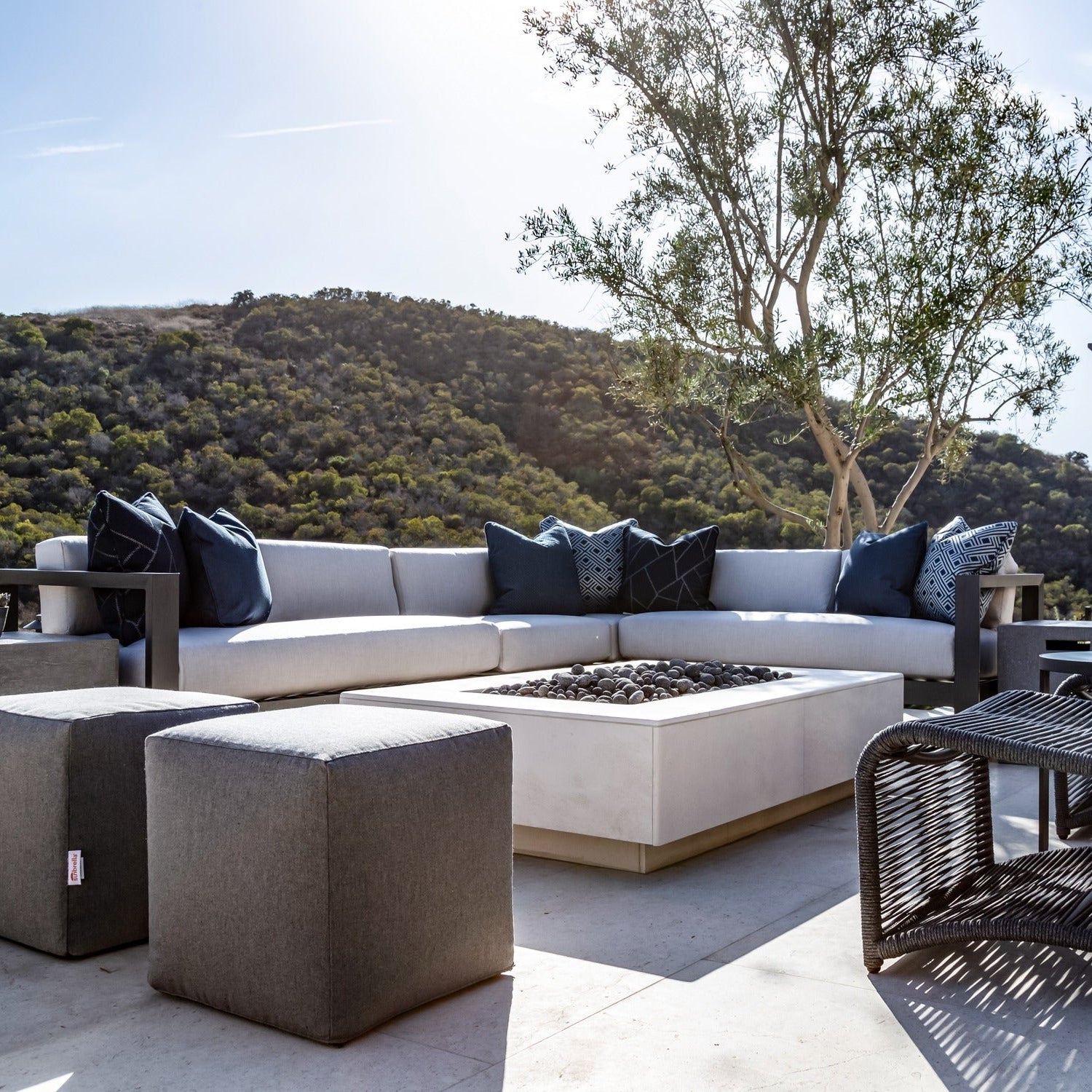 Sunset West Redondo Cast Silver Outdoor Sectional