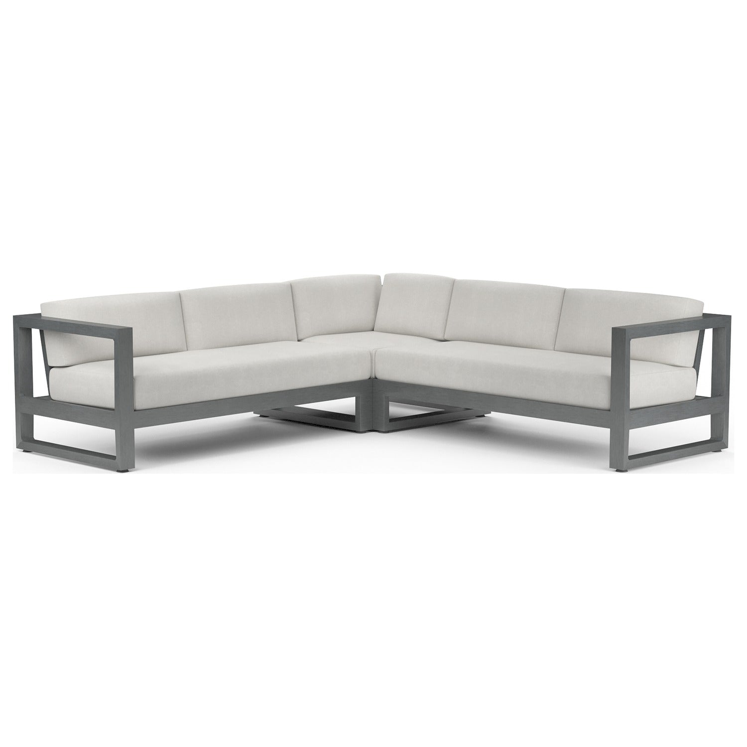 Sunset West Redondo Cast Silver Outdoor Sectional