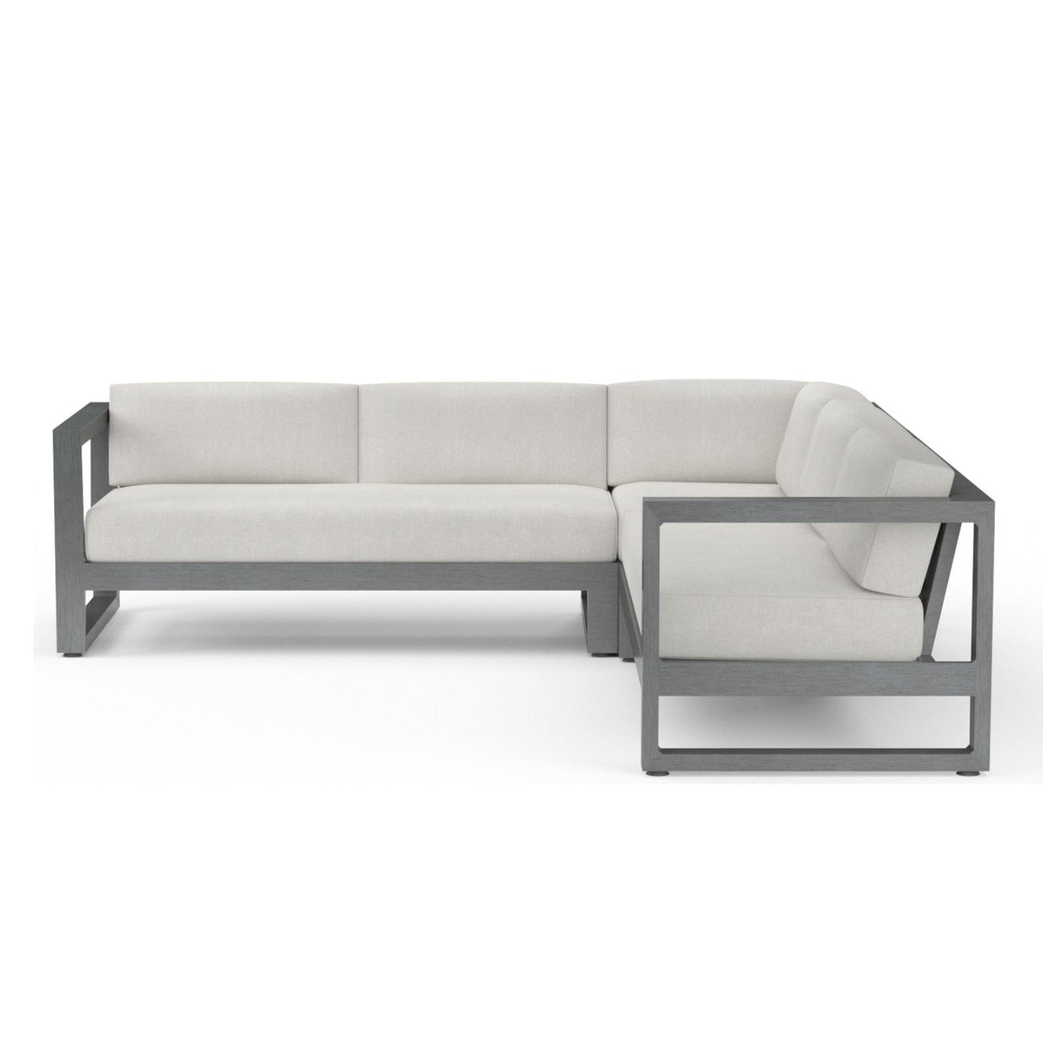 Sunset West Redondo Cast Silver Outdoor Sectional