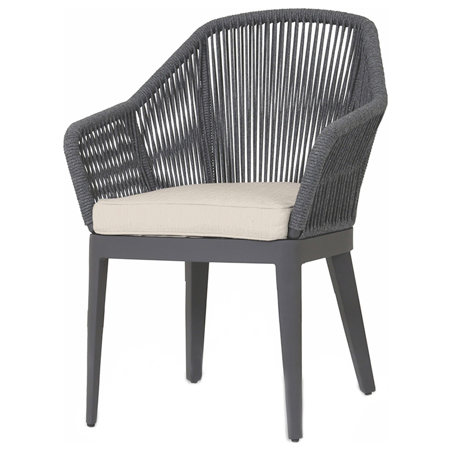 Sunset West Milano Echo Ash w/Self Welt Outdoor Dining Chair Set of 2