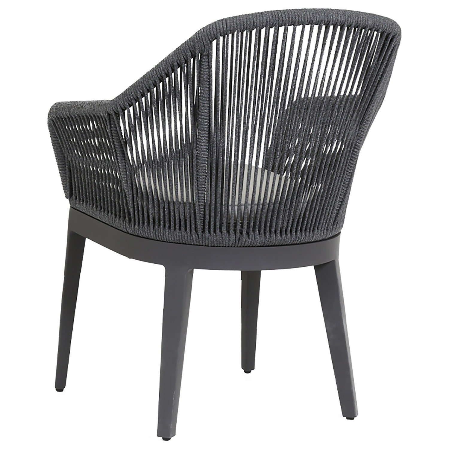 Sunset West Milano Echo Ash w/Self Welt Outdoor Dining Chair Set of 2
