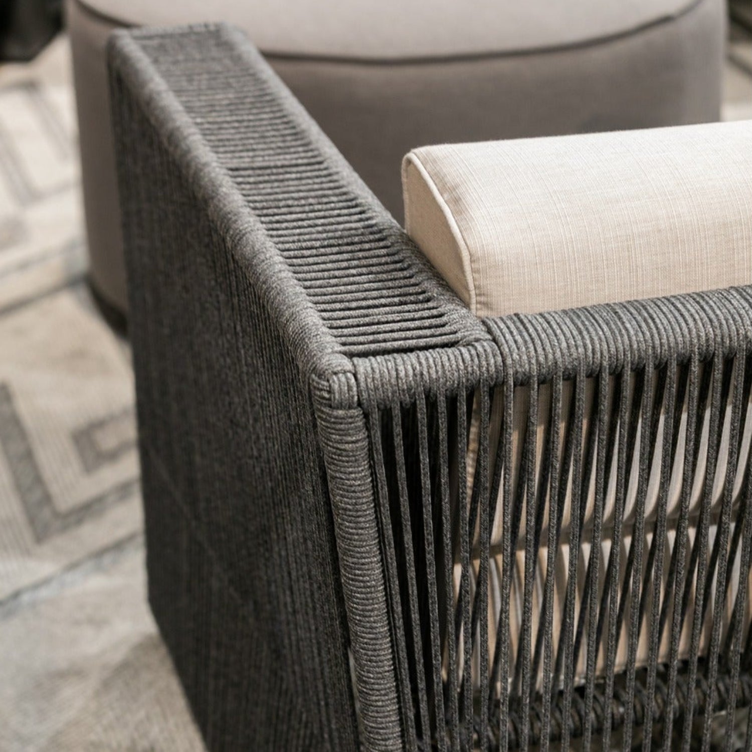 Sunset West Milano Echo Ash w/Self Welt Outdoor Sofa
