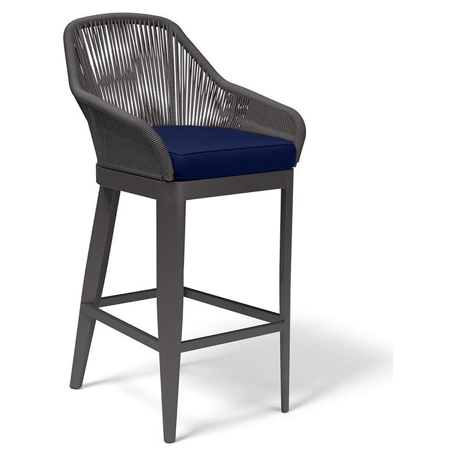 Sunset West Milano Echo Midnight w/Self Welt Outdoor Barstool