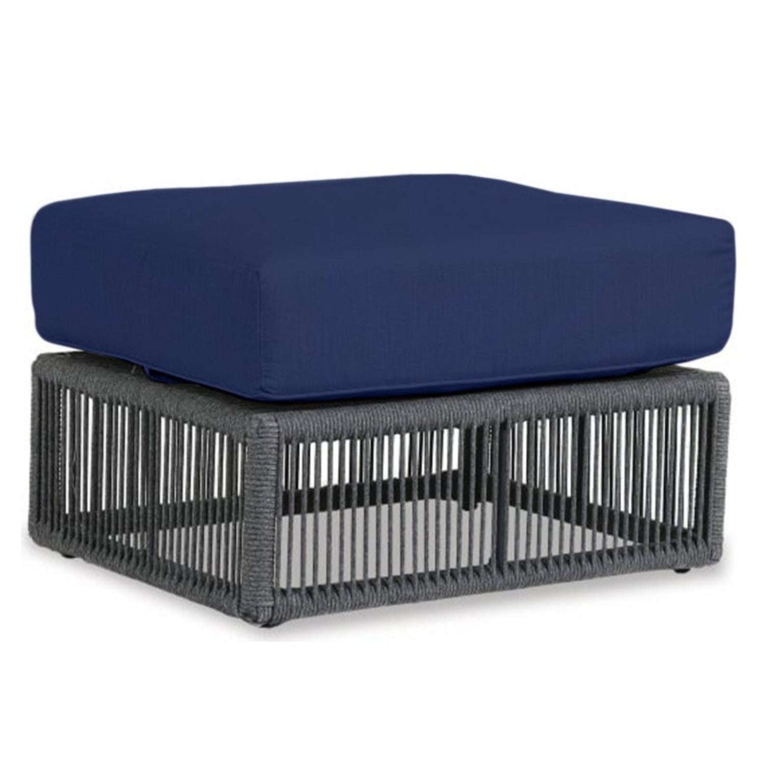 Sunset West Milano Echo Midnight w/Self Welt Outdoor Ottoman