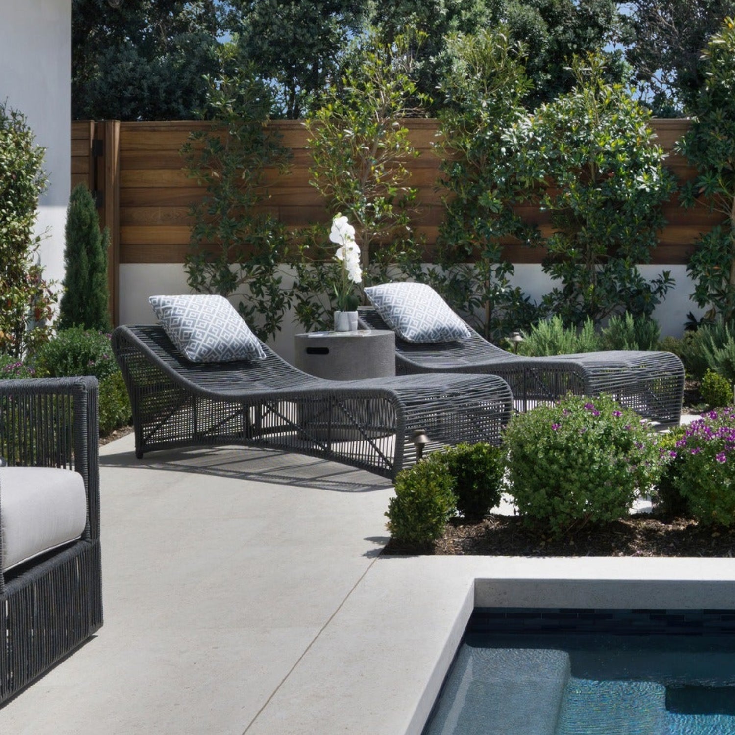 Sunset West Milano Cushionless Outdoor Chaise