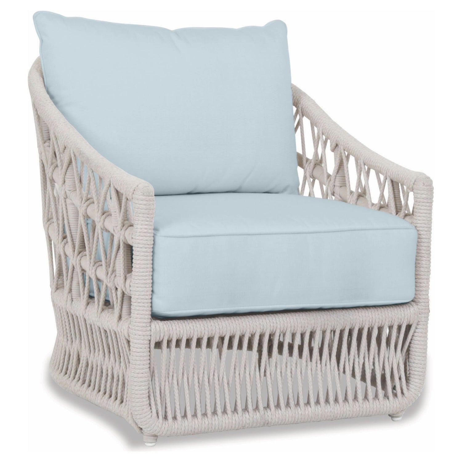 Sunset West Dana Rope Canvas Skyline w/Self Welt Outdoor Club Chair