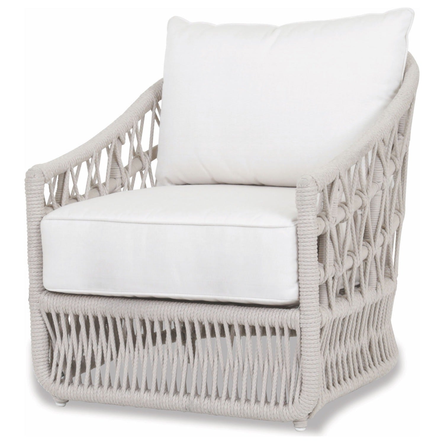Sunset West Dana Rope Linen Canvas w/Self Welt Outdoor Club Chair