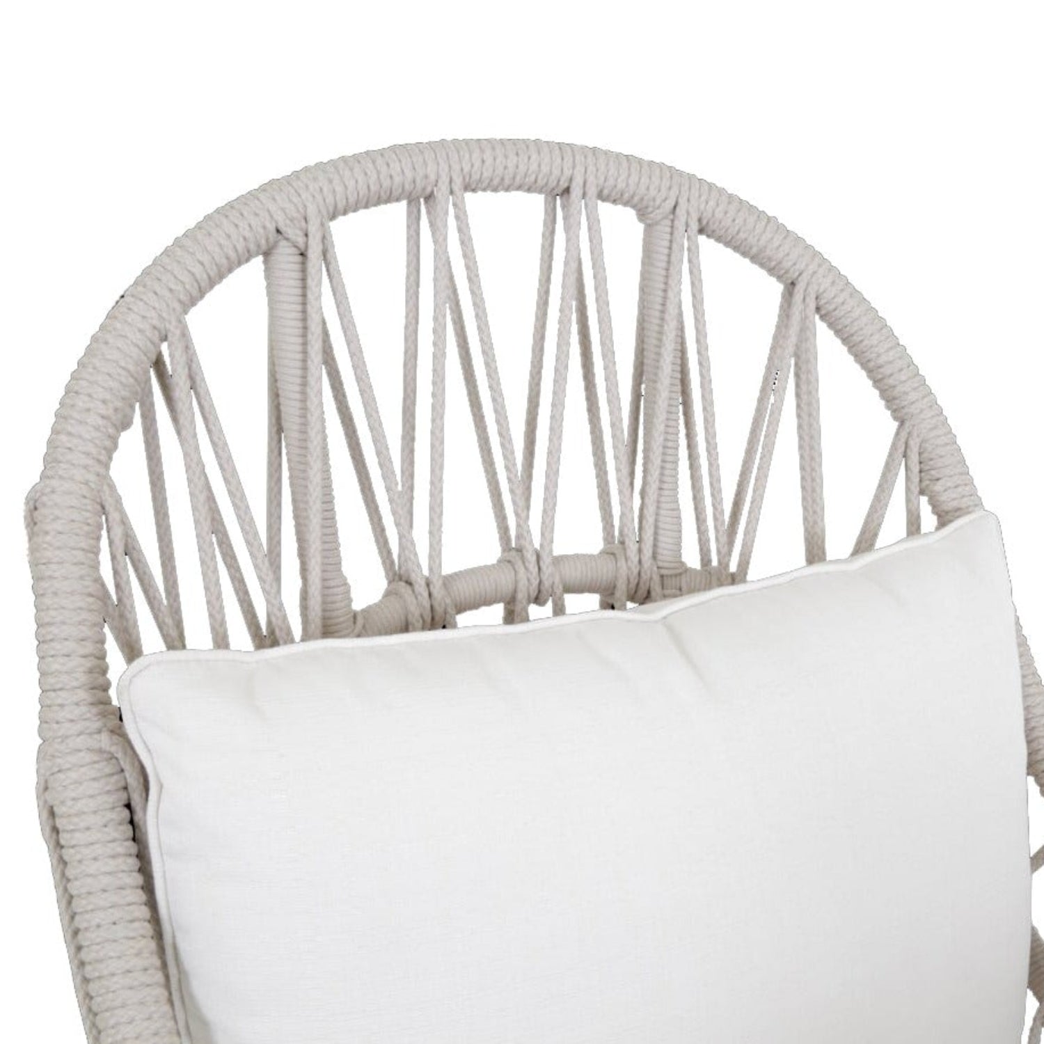 Sunset West Dana Rope Linen Canvas w/Self Welt Wing Outdoor Chair