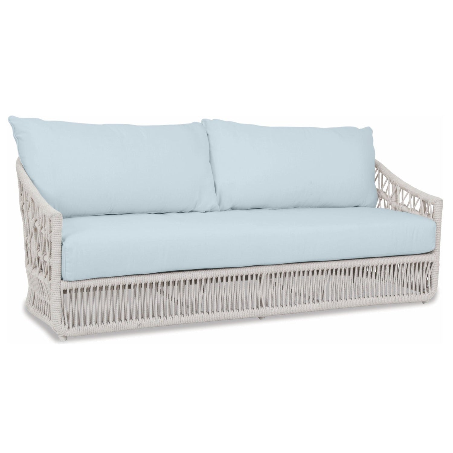 Sunset West Dana Rope Canvas Skyline w/Self Welt Outdoor Sofa