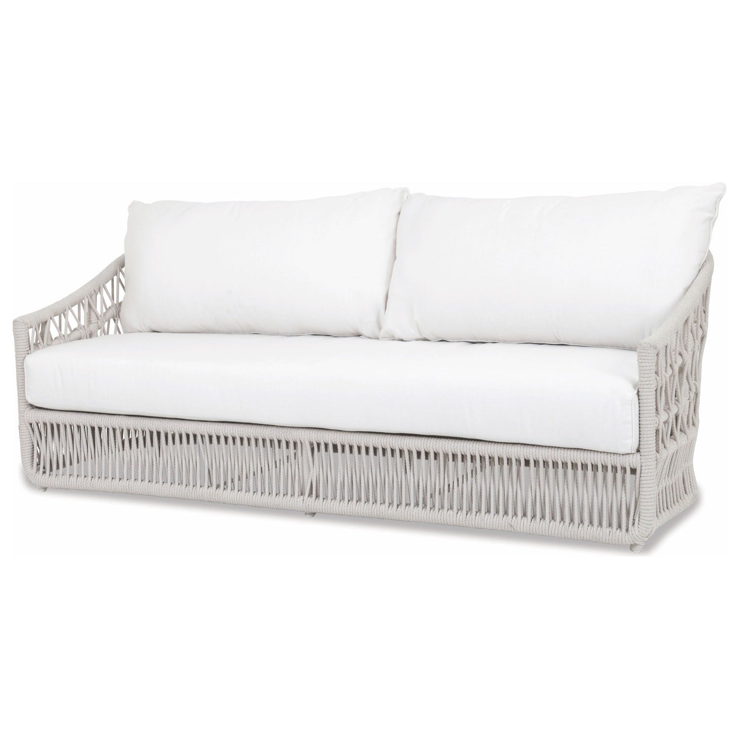 Sunset West Dana Rope Linen Canvas w/Self Welt Outdoor Sofa
