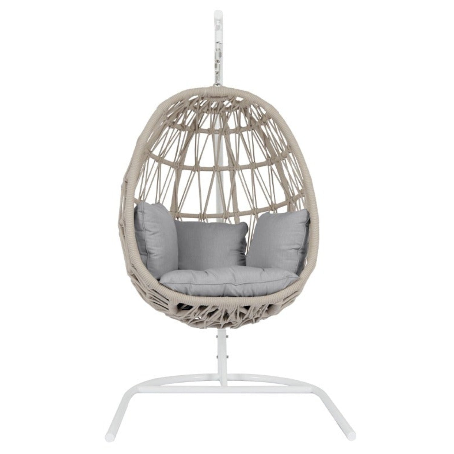 Sunset West Dana Rope Canvas Granite w/Self Welt Outdoor Club Chair