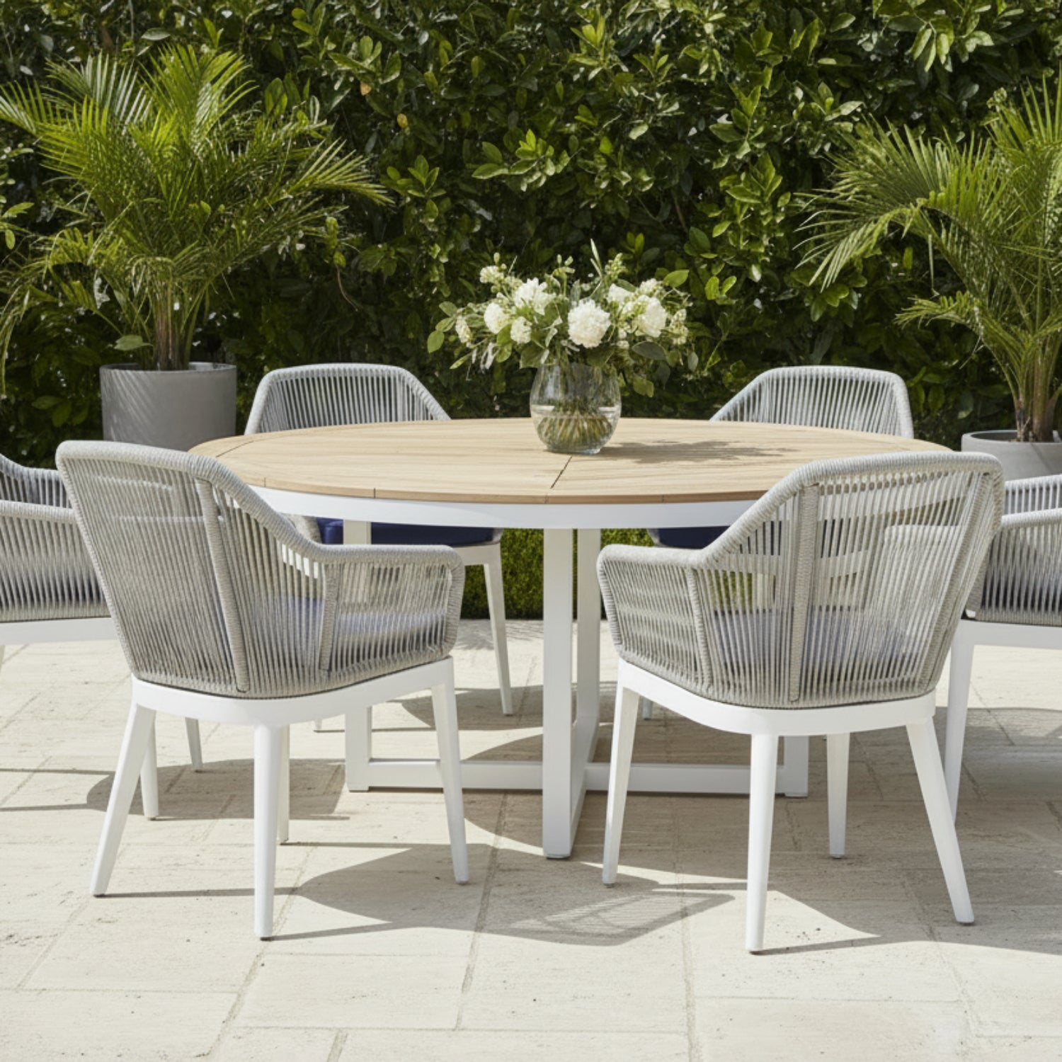 Sunset West Miami Echo Midnight w/Self Welt Outdoor Dining Chair Set of 2