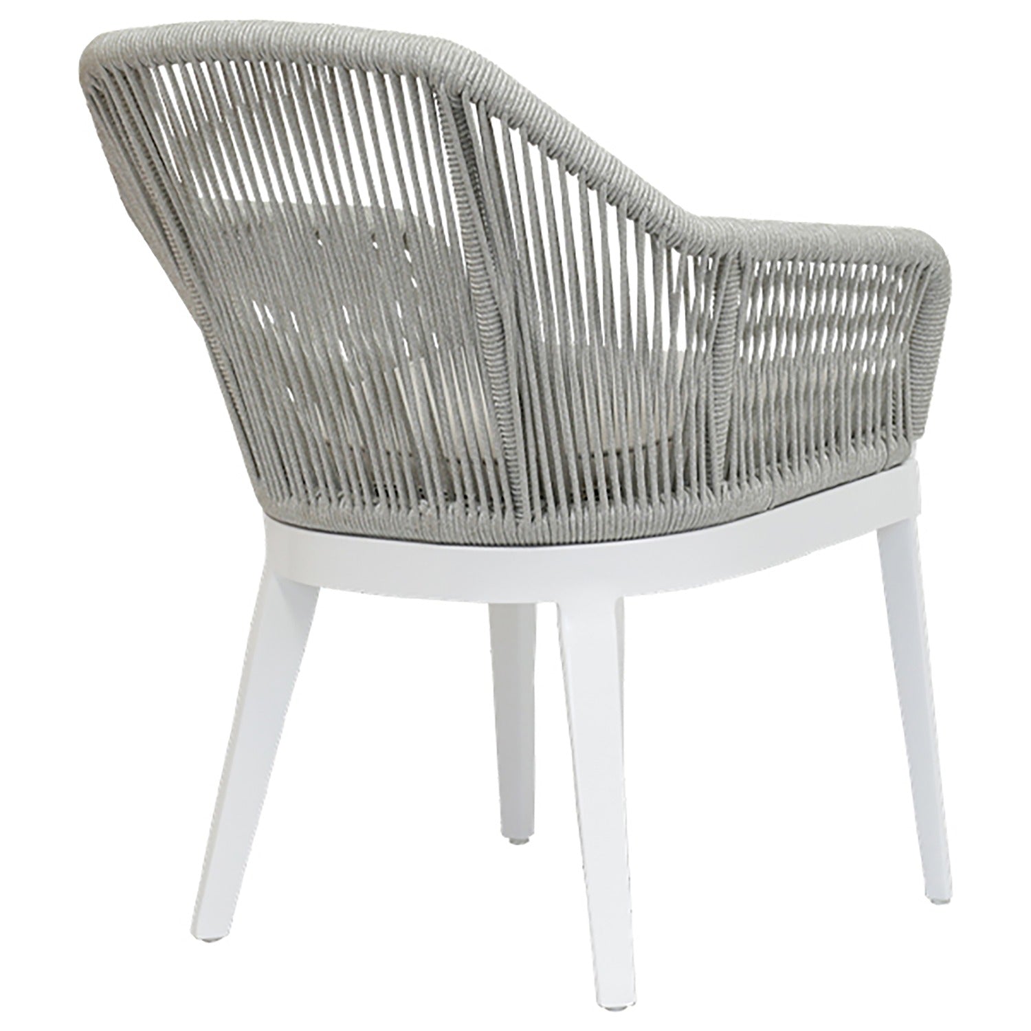Sunset West Miami Echo Ash w/Self Welt Outdoor Dining Chair Set of 2