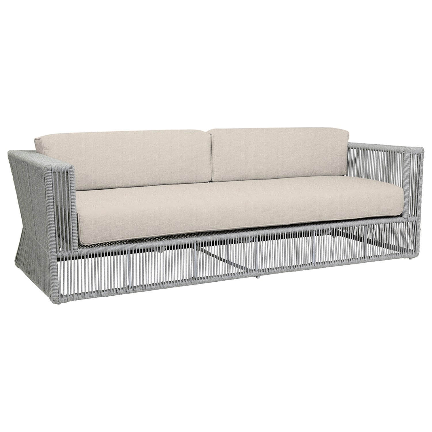 Sunset West Miami Echo Ash w/Self Welt Outdoor Sofa