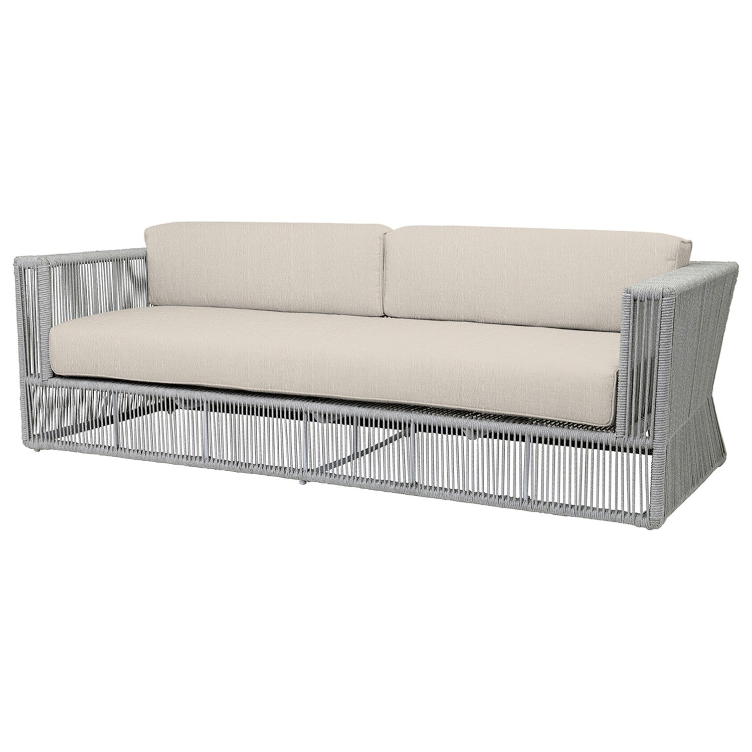 Sunset West Miami Echo Ash w/Self Welt Outdoor Sofa