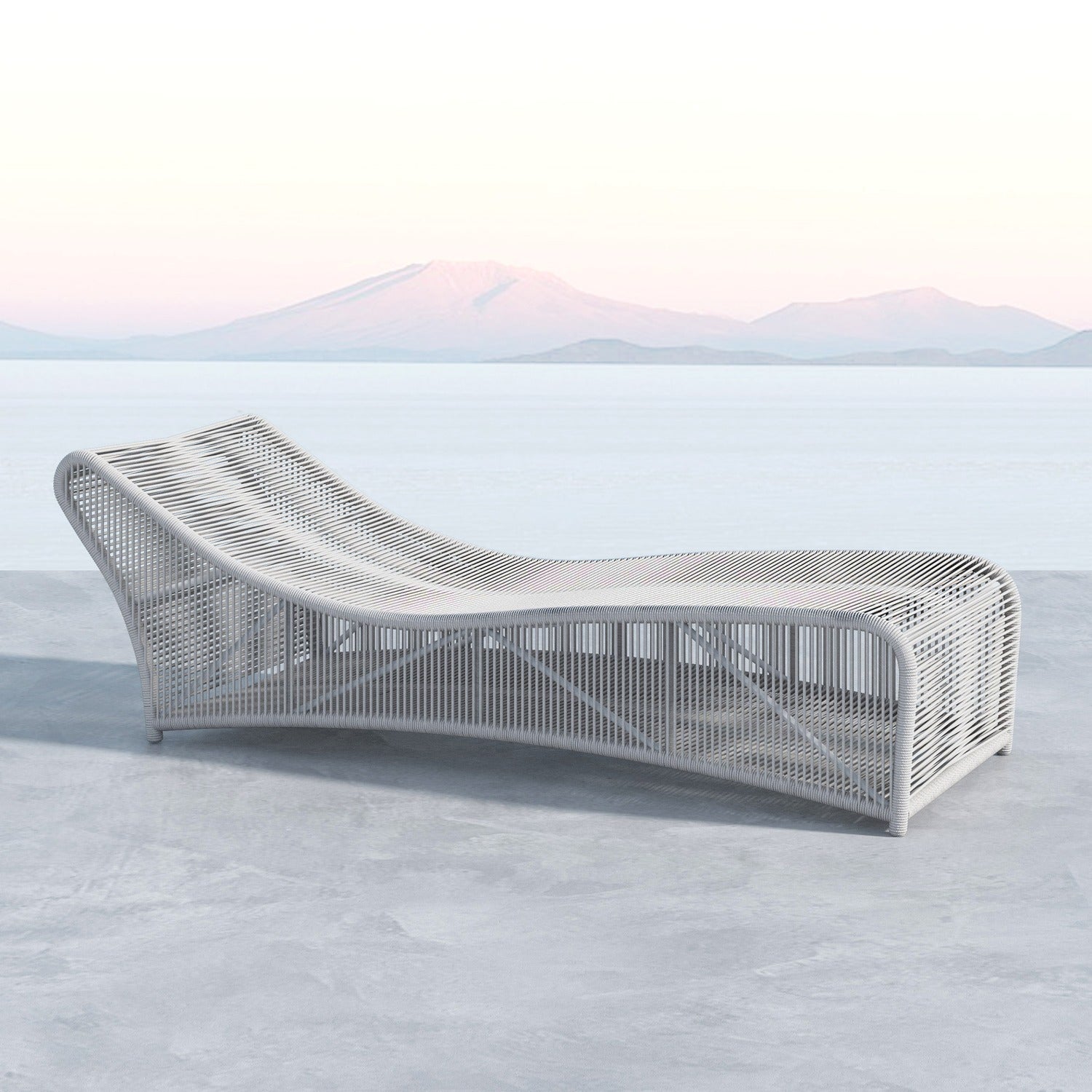 Sunset West Miami Cushionless Outdoor Chaise