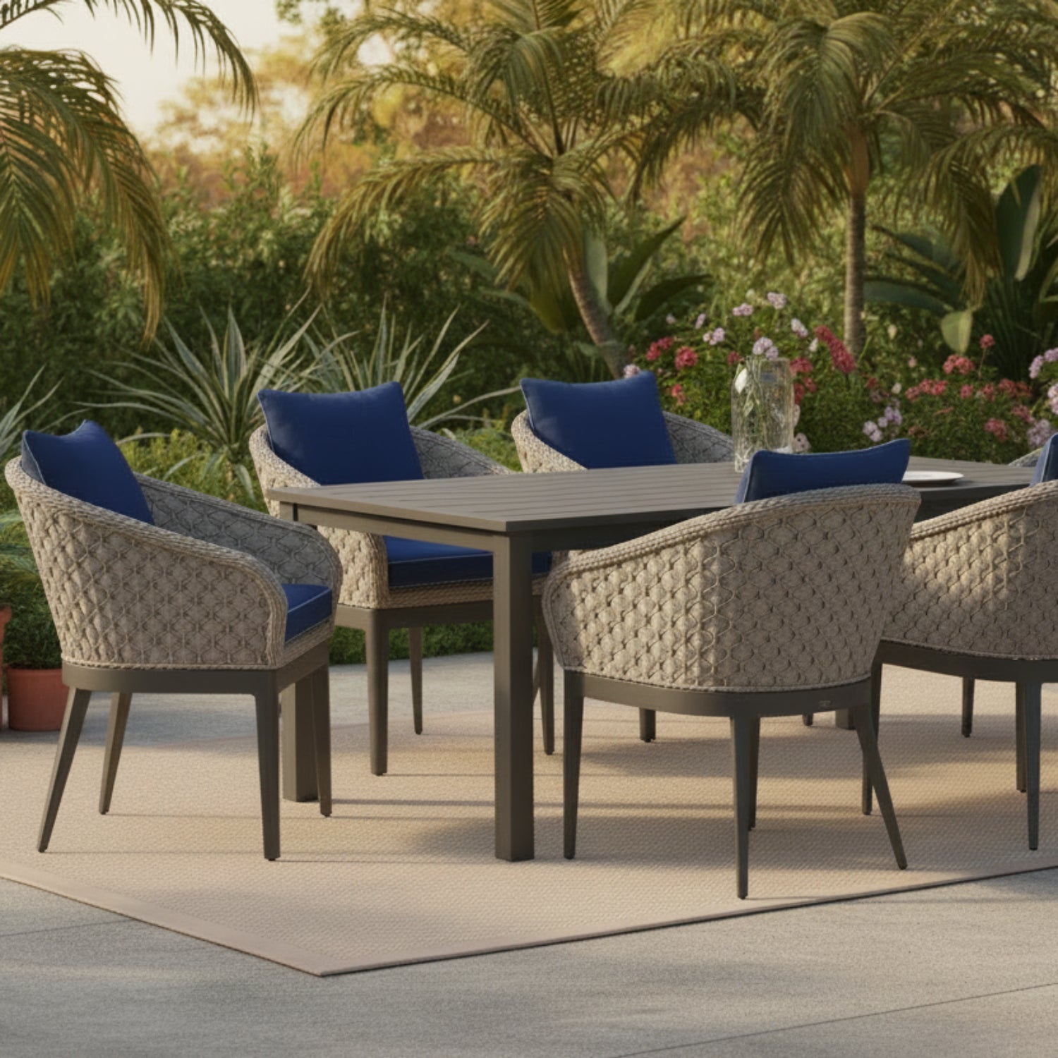 Sunset West Marbella Echo Midnight Outdoor Dining Chair