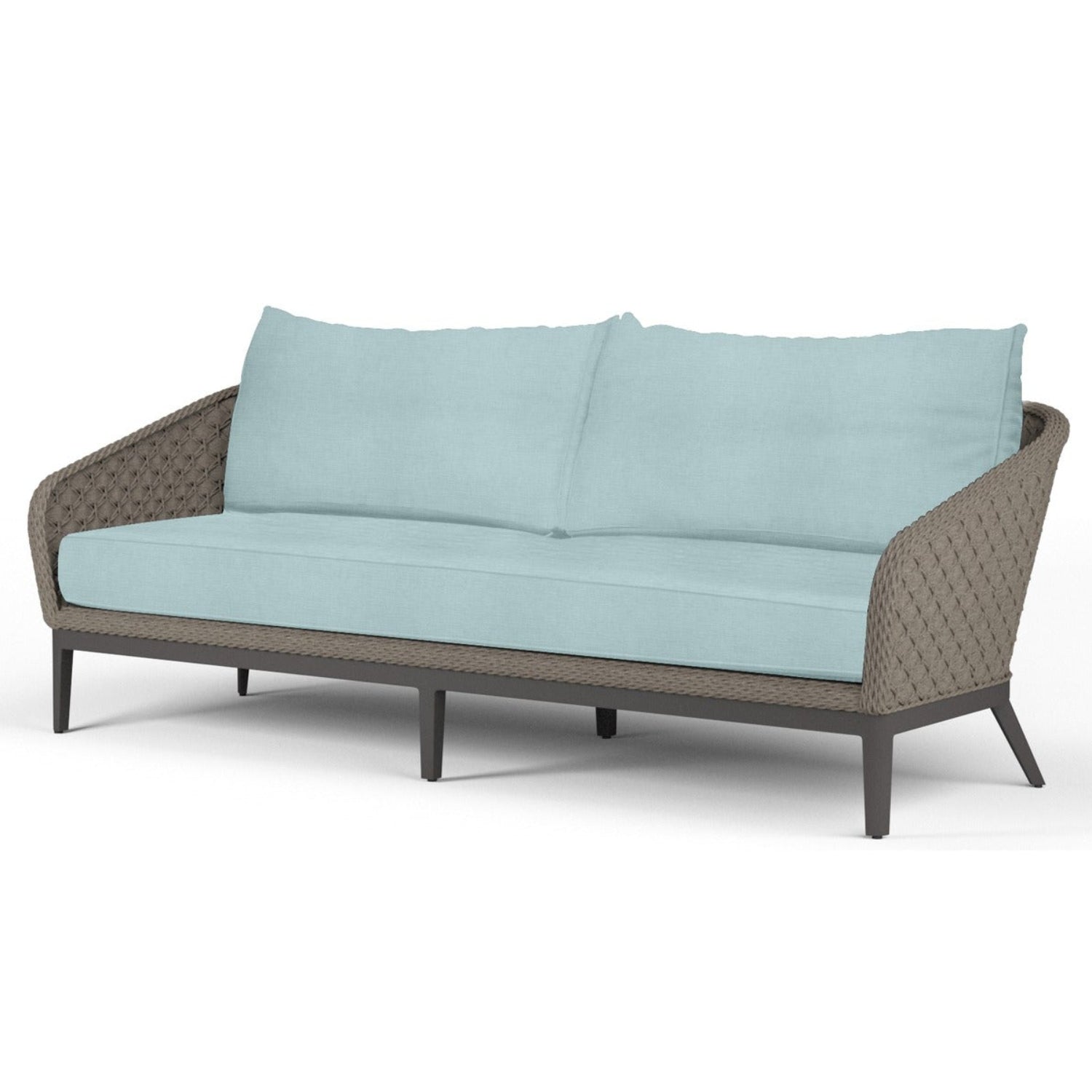 Sunset West Marbella Dupione Celeste Outdoor Sofa