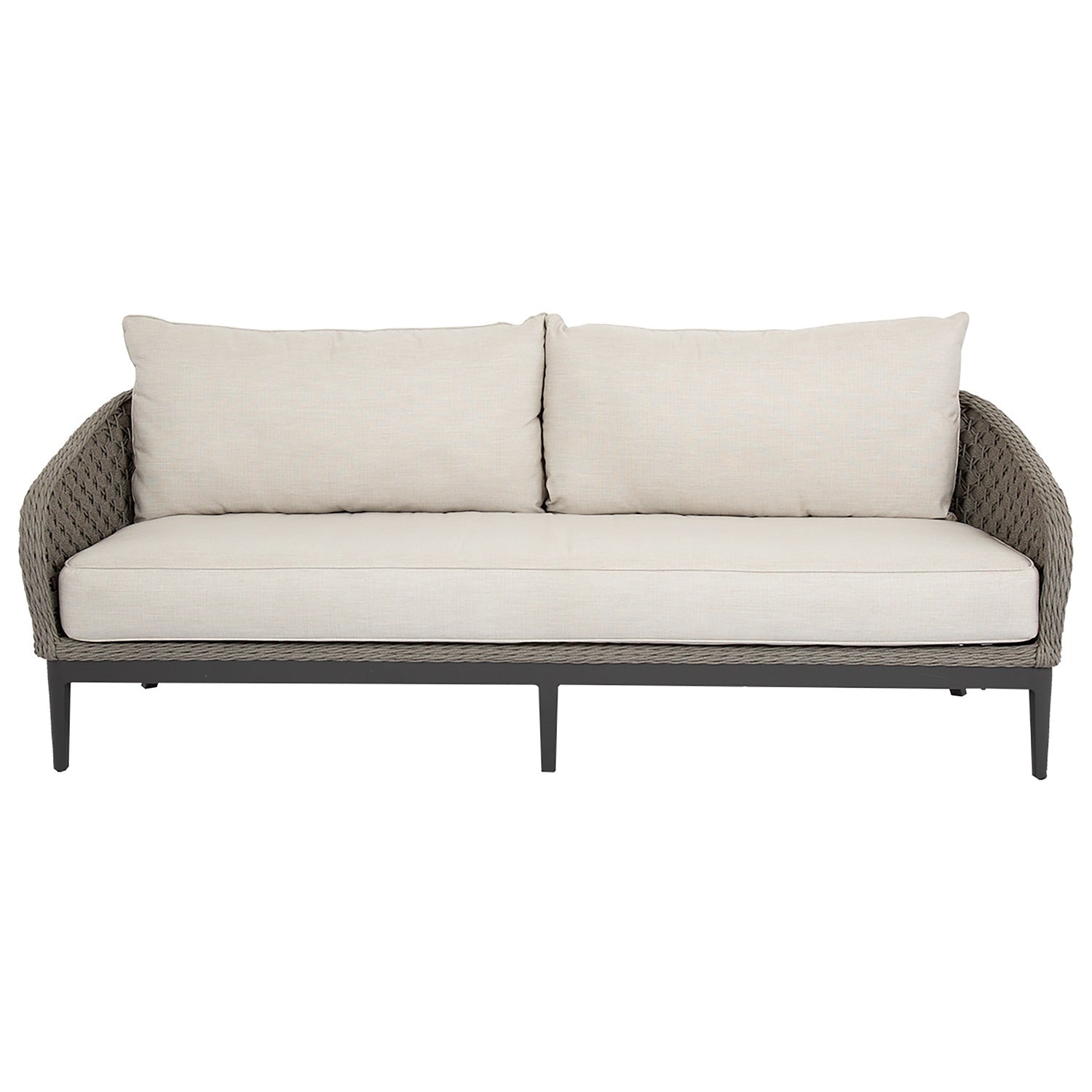 Sunset West Marbella Echo Ash w/Self Welt Outdoor Sofa
