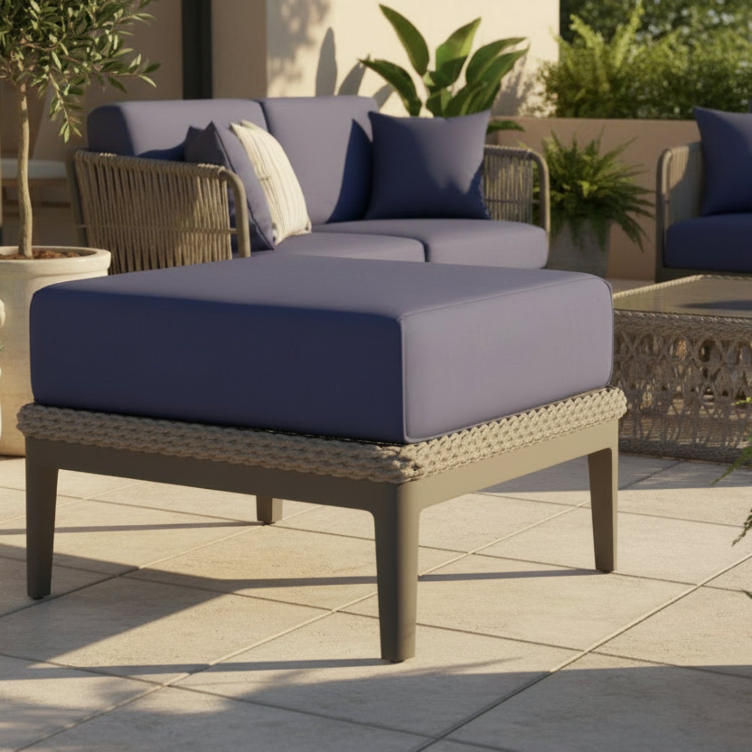 Sunset West Marbella Echo Midnight Outdoor Ottoman
