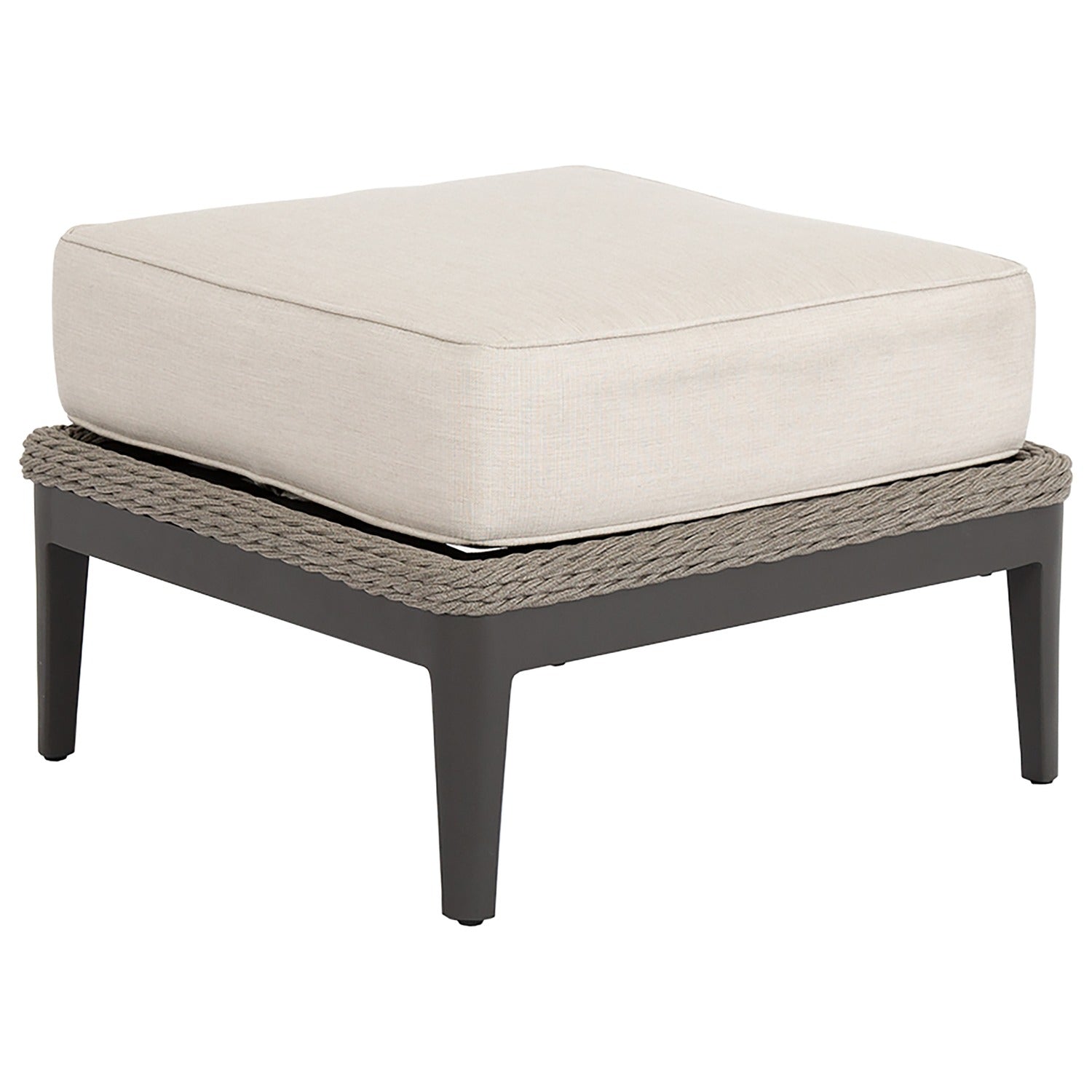 Sunset West Marbella Echo Ash w/Self Welt Outdoor Ottoman