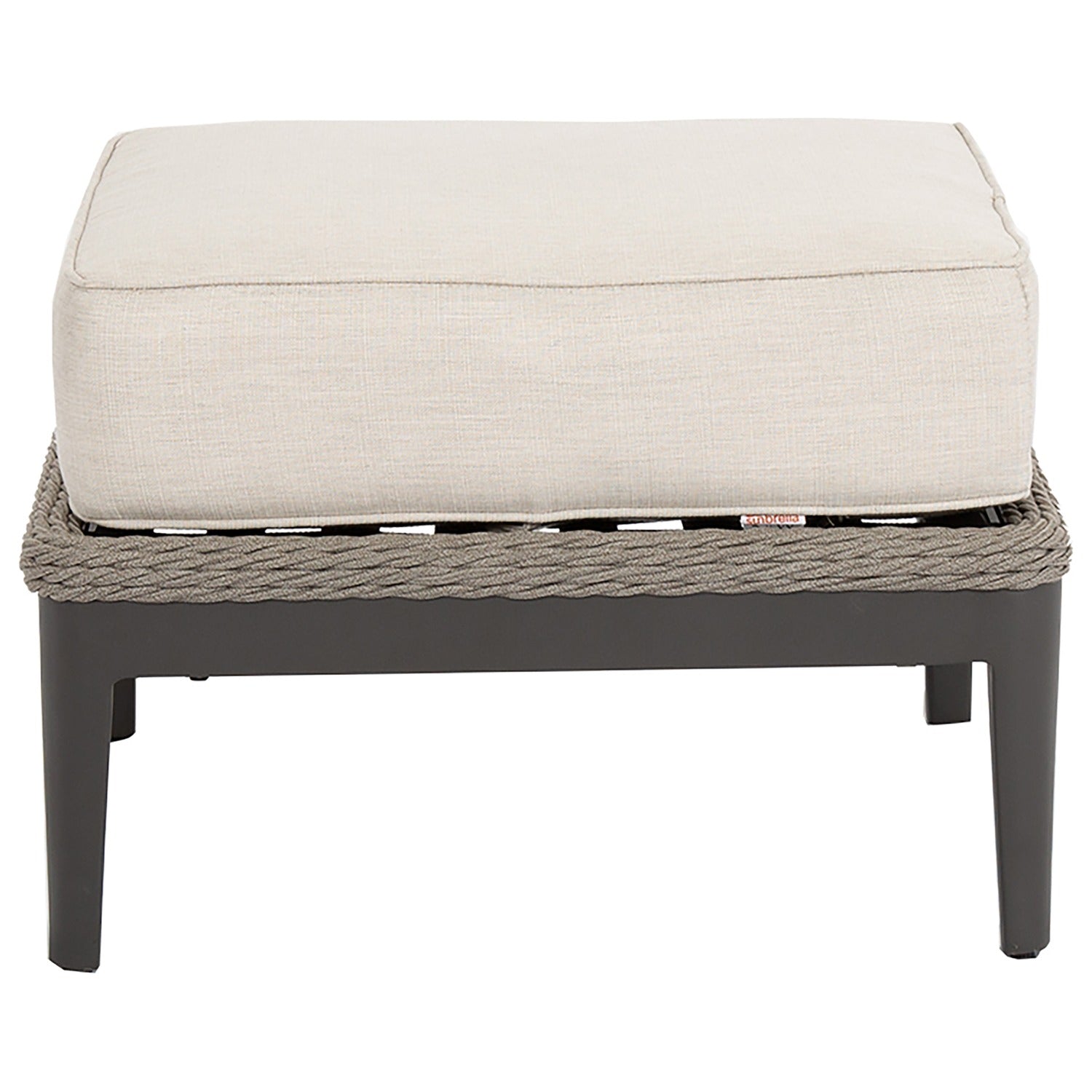 Sunset West Marbella Echo Ash w/Self Welt Outdoor Ottoman
