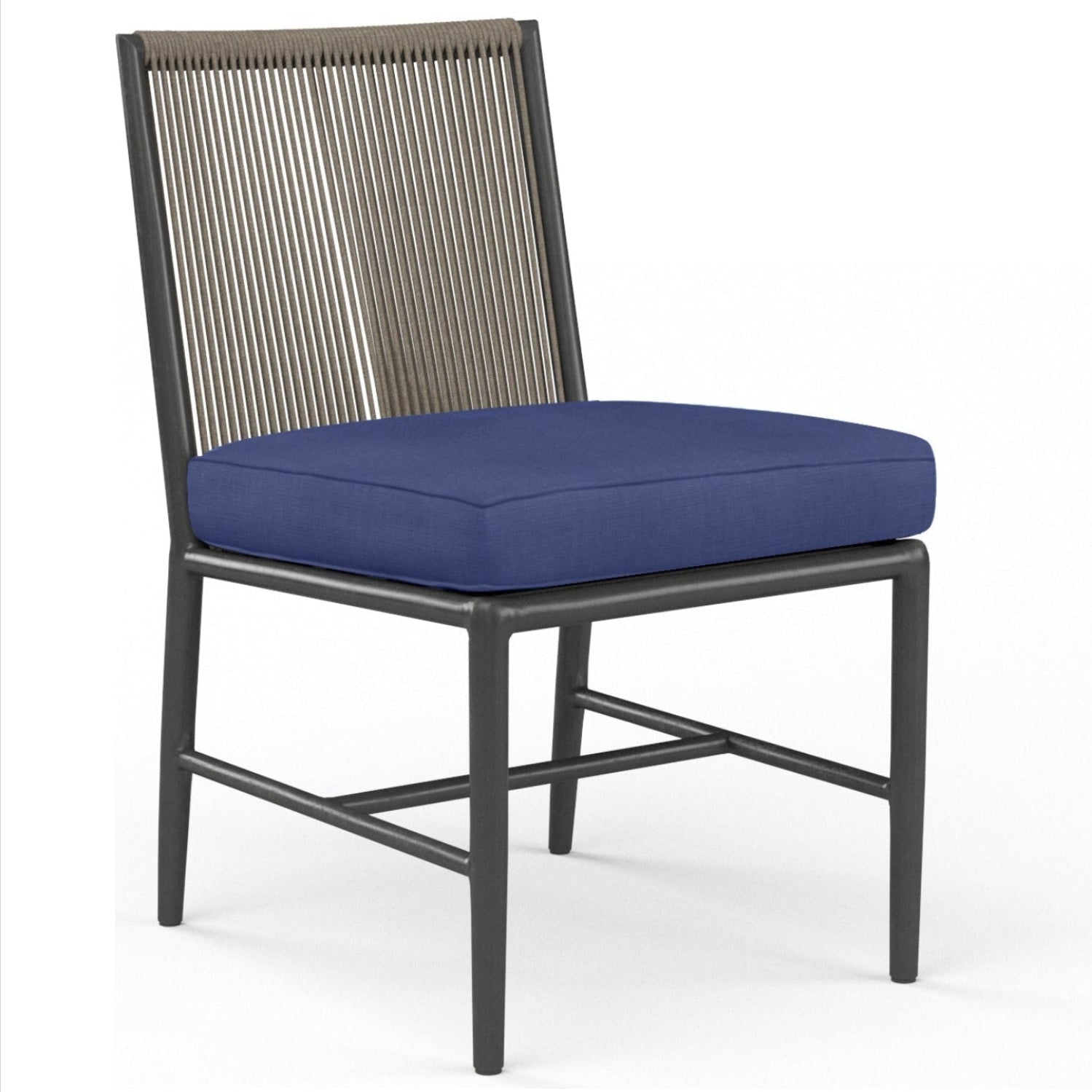 Sunset West Pietra Echo Midnight Outdoor Armless Dining Chair Set of 2