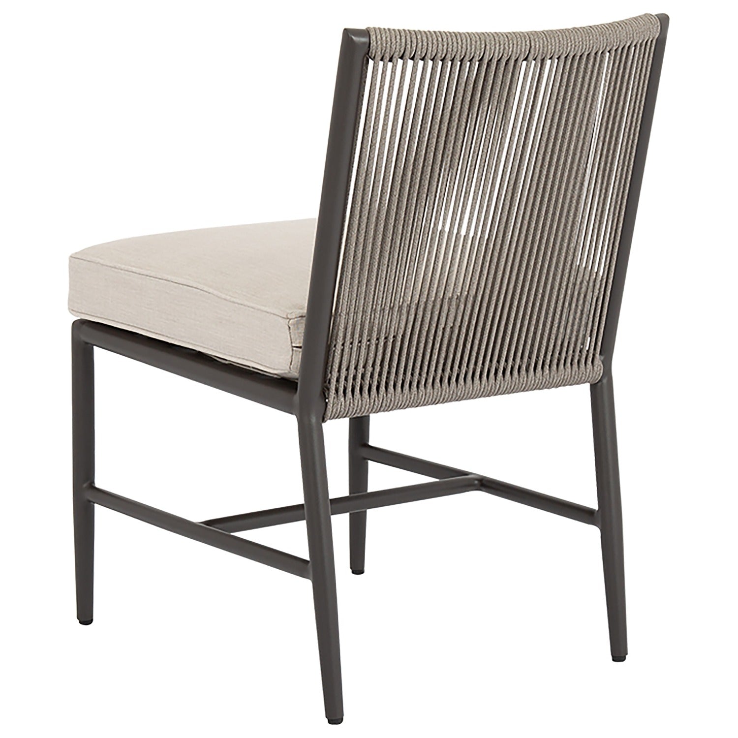 Sunset West Pietra Echo Ash Outdoor Armless Dining Chair Set of 2