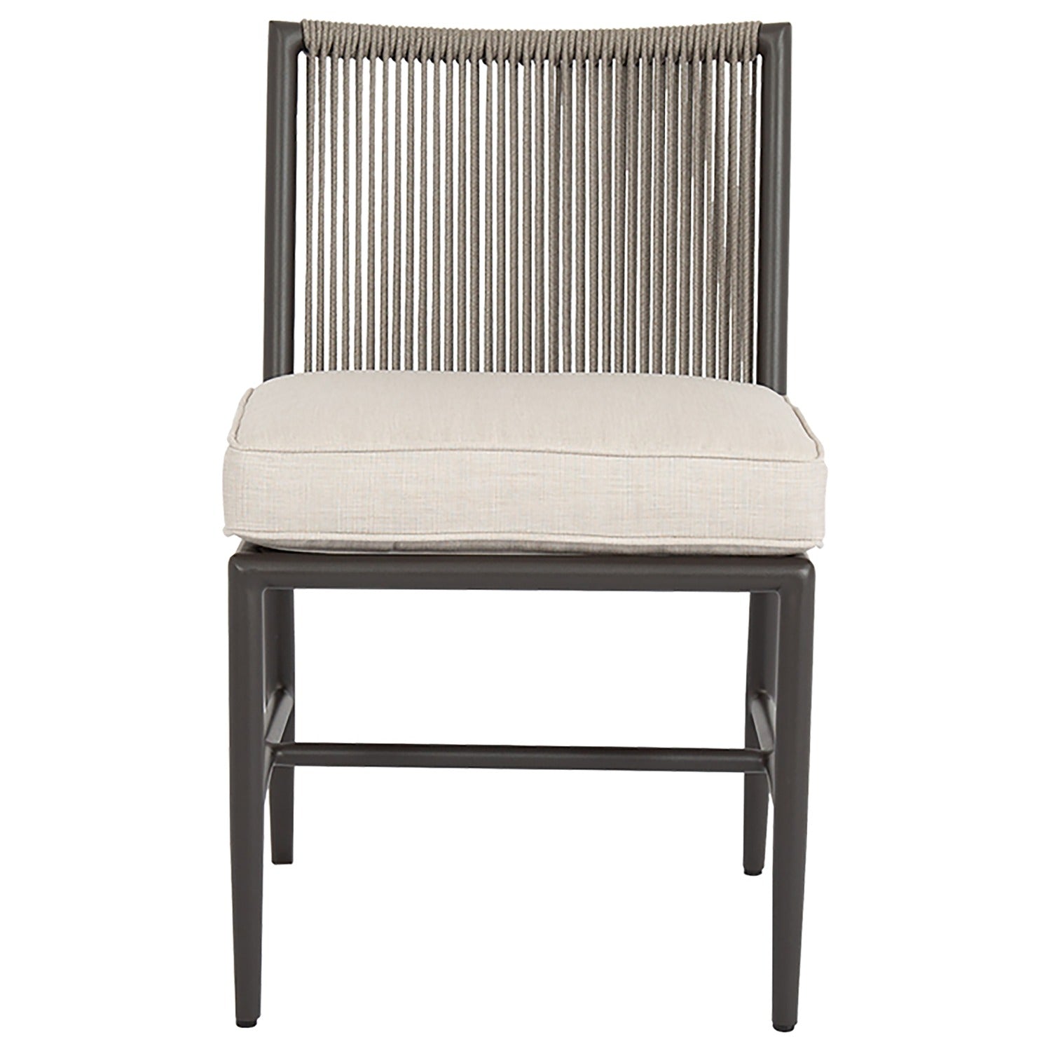 Sunset West Pietra Echo Ash Outdoor Armless Dining Chair Set of 2