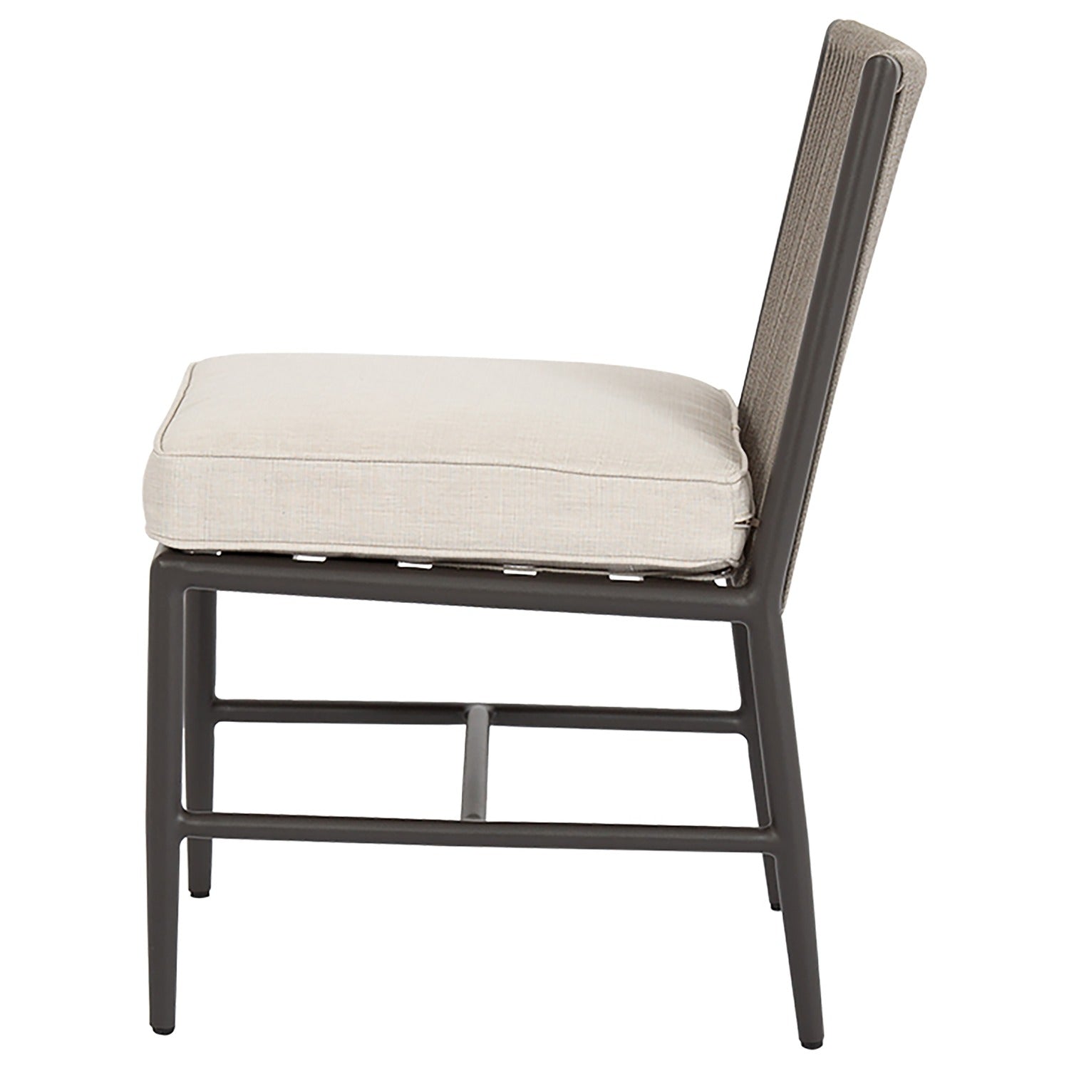 Sunset West Pietra Echo Ash Outdoor Armless Dining Chair Set of 2