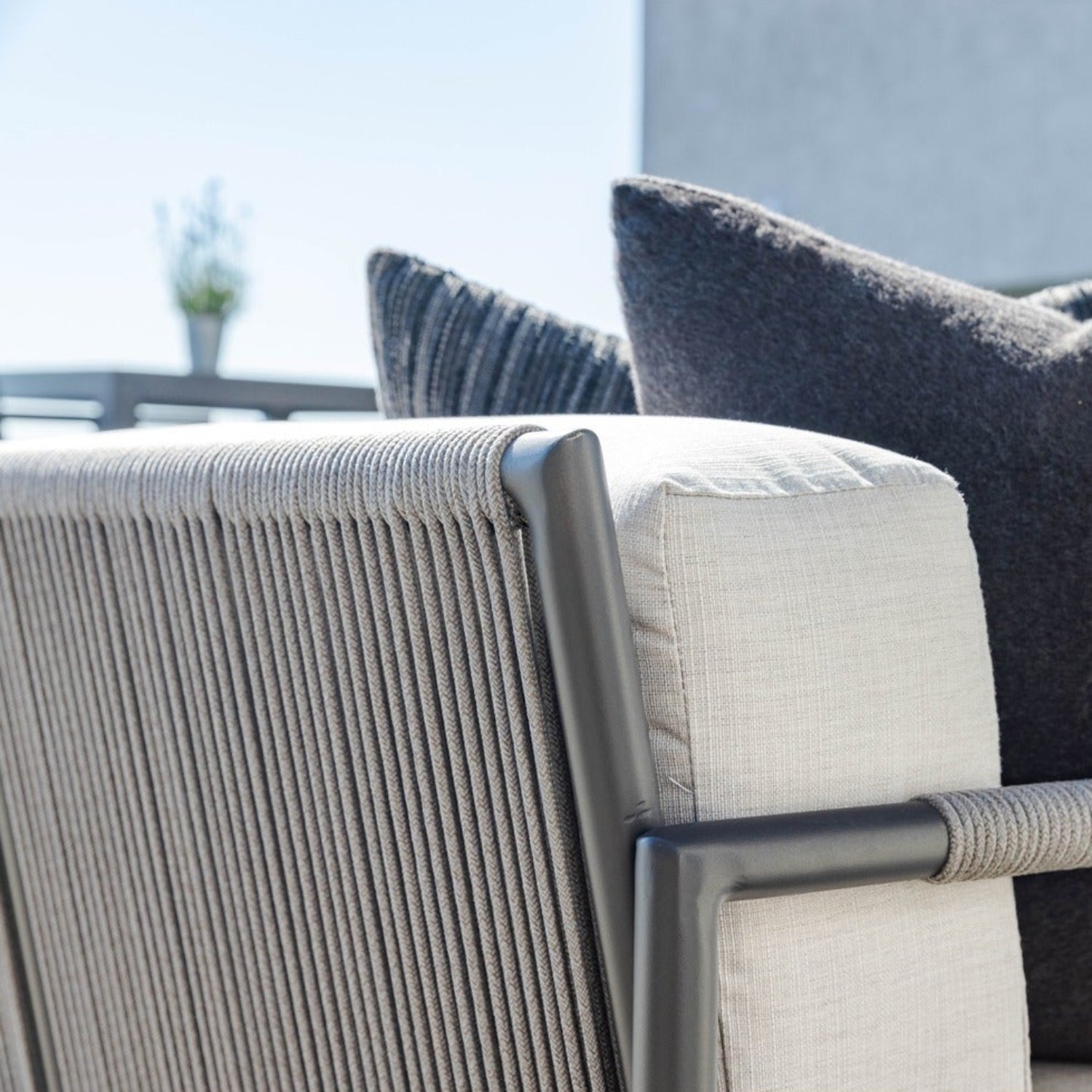 Sunset West Pietra Echo Ash Outdoor Loveseat
