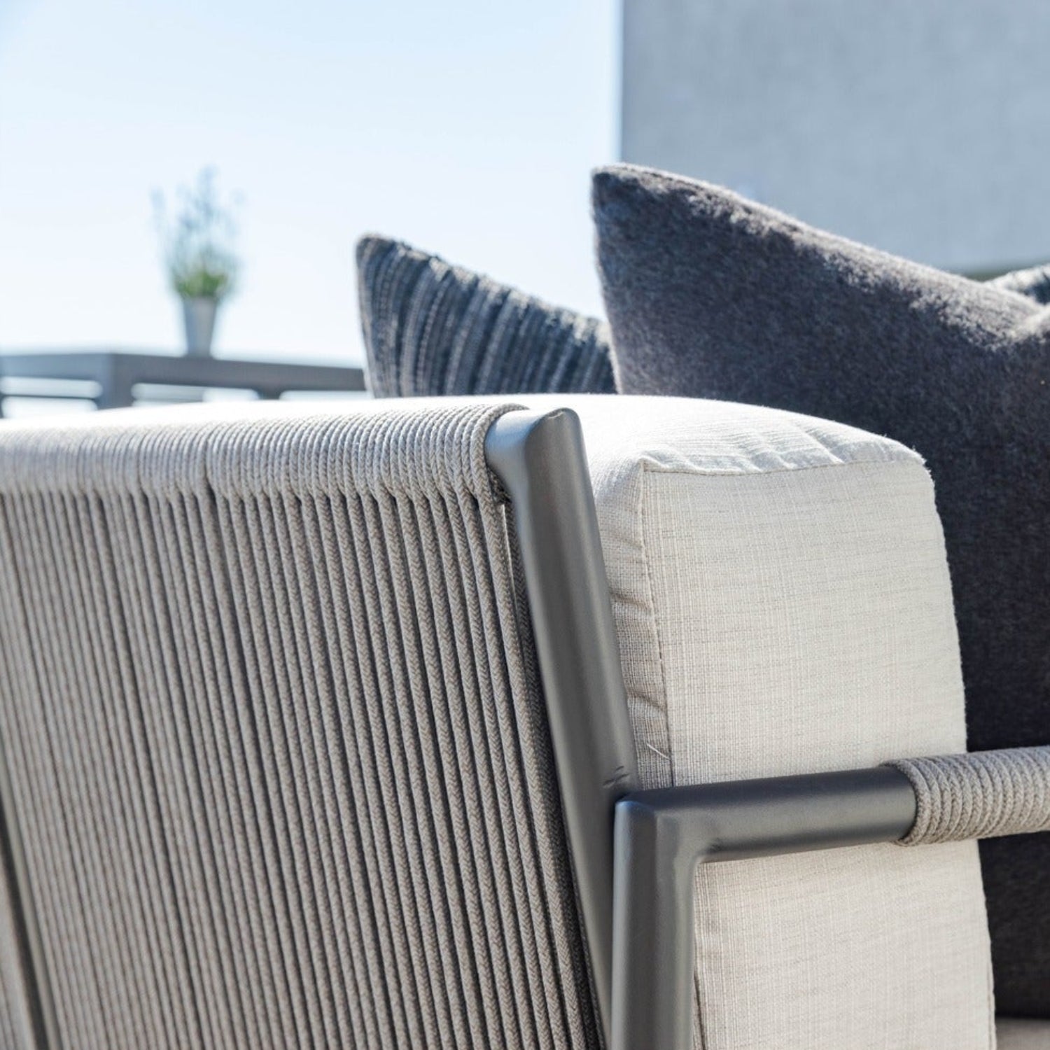 Sunset West Pietra Echo Ash Outdoor Sofa