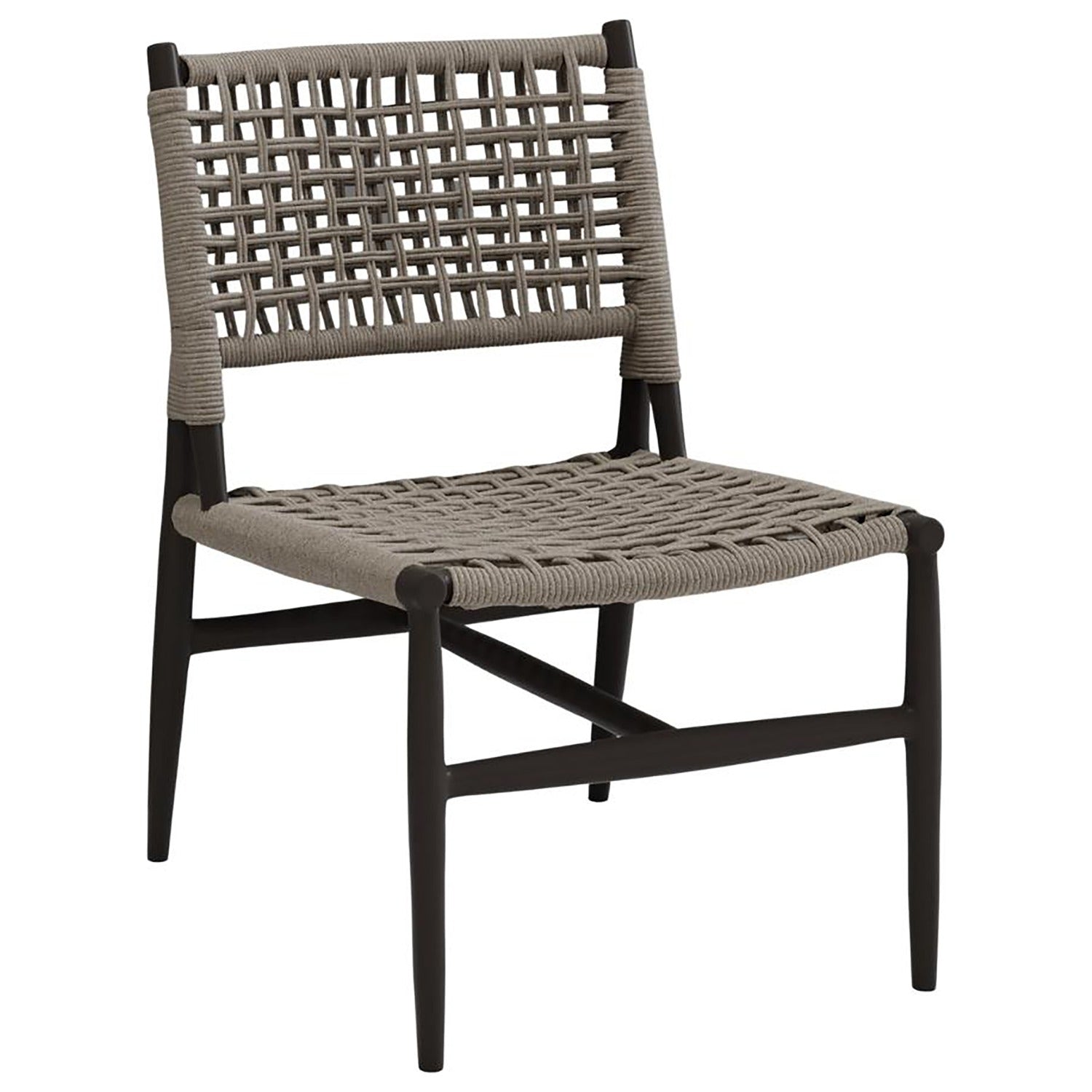 Sunset West Grigio Outdoor Armless Dining Set of 2