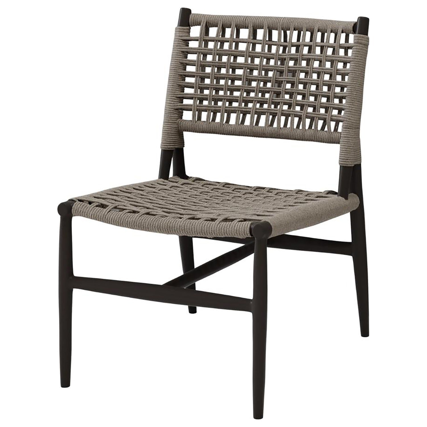 Sunset West Grigio Outdoor Armless Dining Set of 2