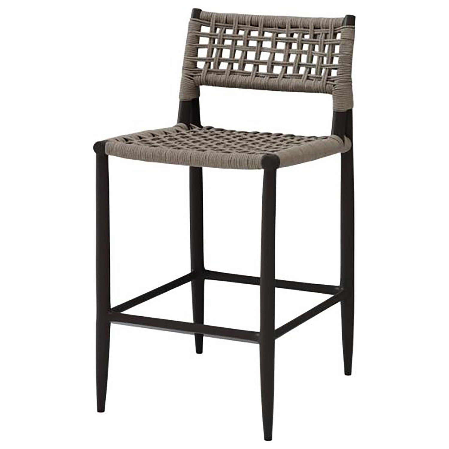 Sunset West Grigio Outdoor Barstool Set of 2