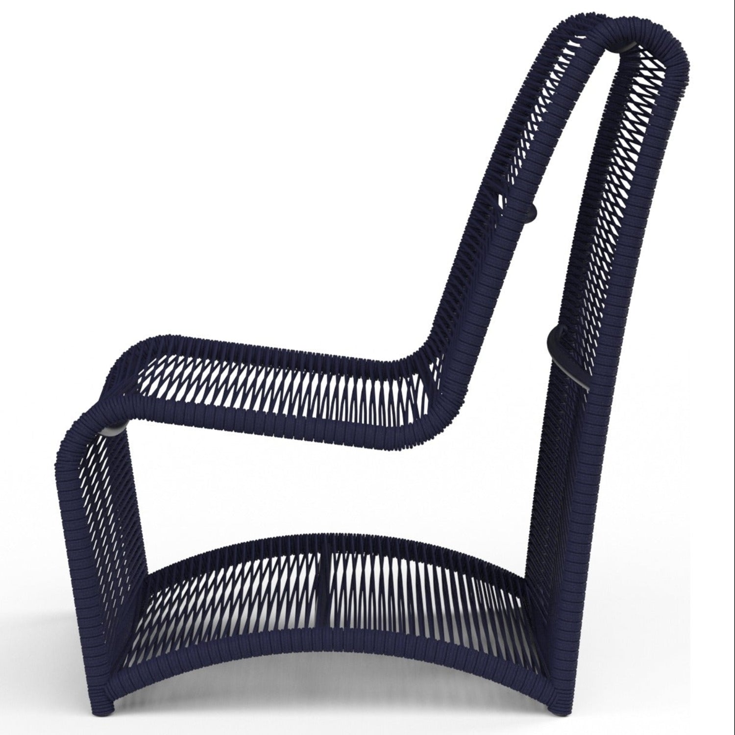 Sunset West Marino Navy Armless Club Chair