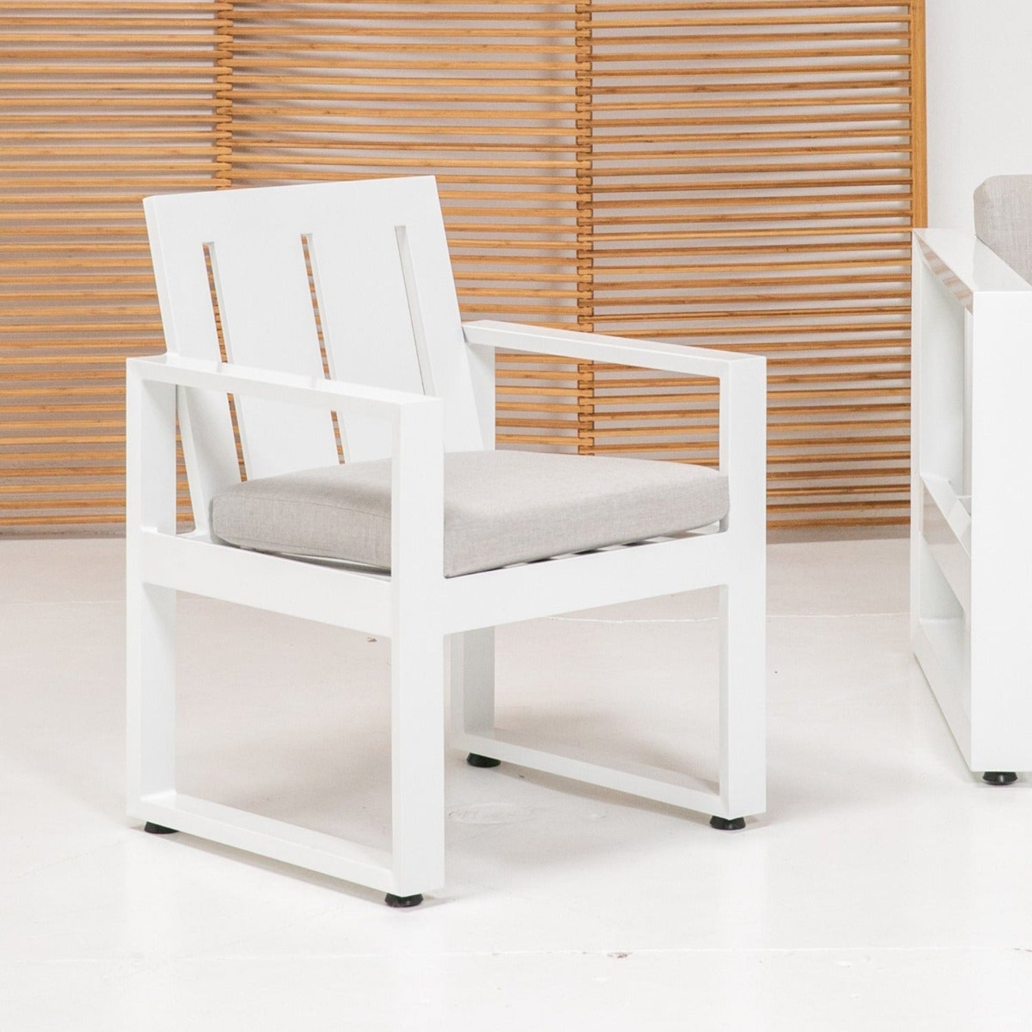 Sunset West Newport Cast Silver Outdoor Dining Chair Set of 2