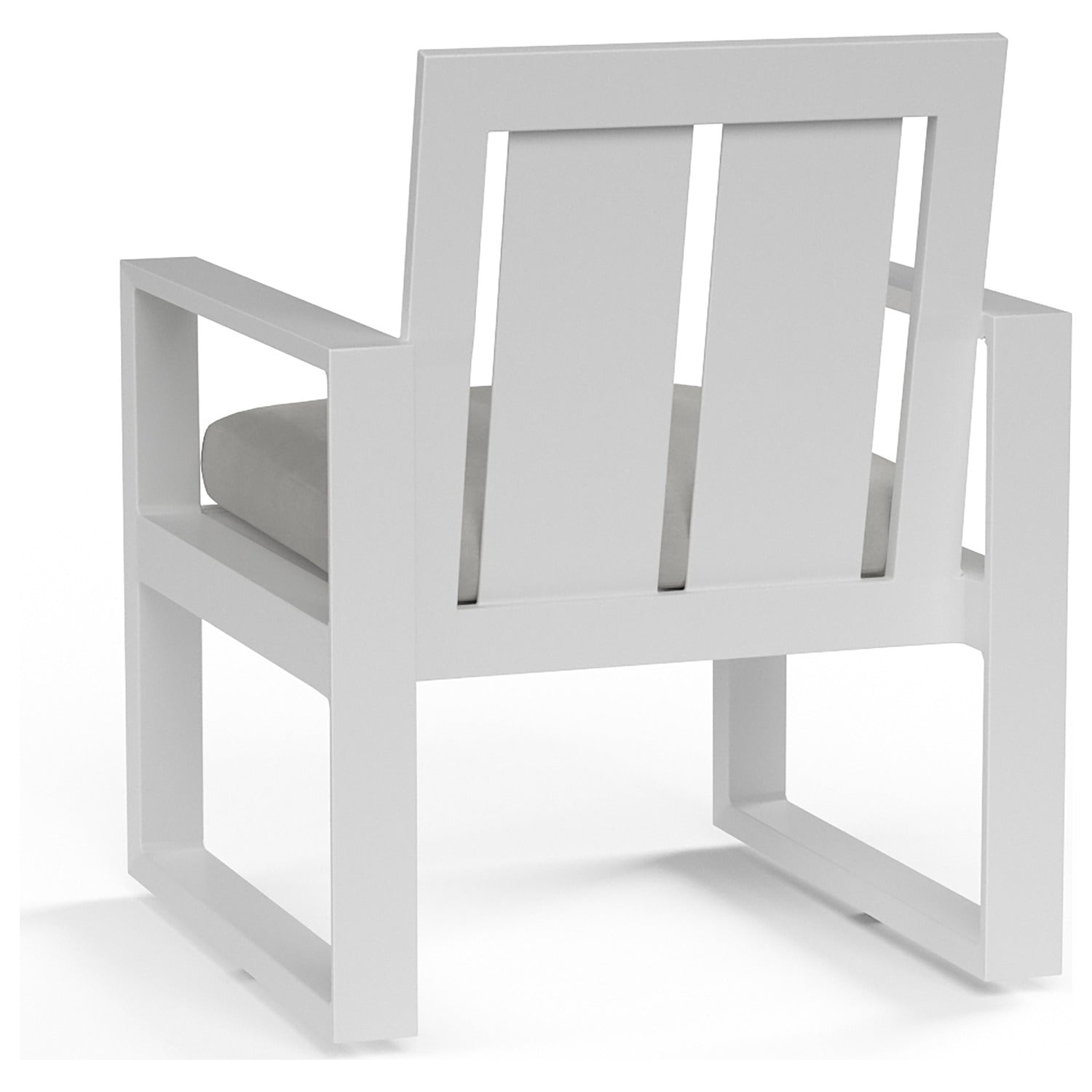 Sunset West Newport Cast Silver Outdoor Dining Chair Set of 2