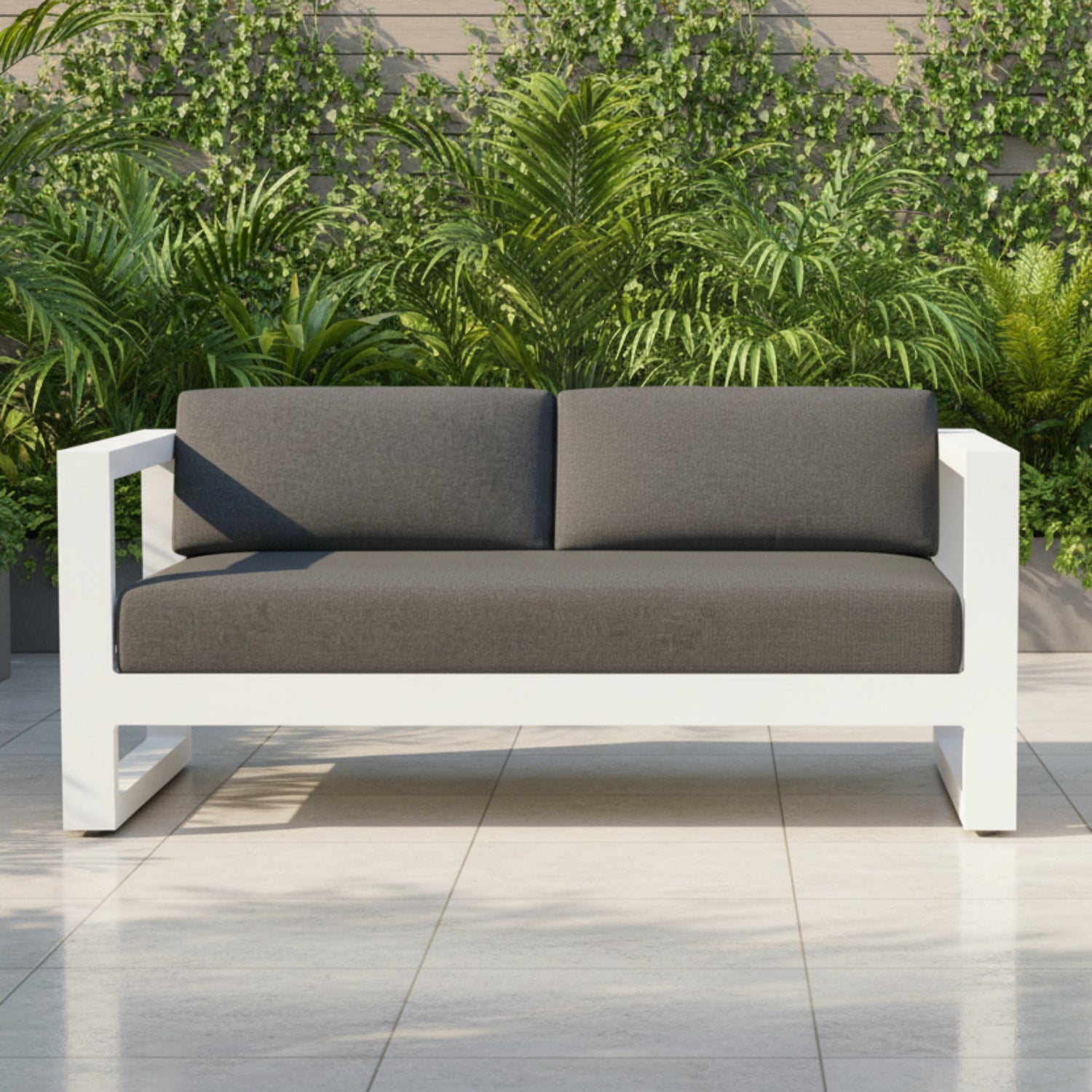 Sunset West Newport Spectrum Carbon Outdoor Loveseat