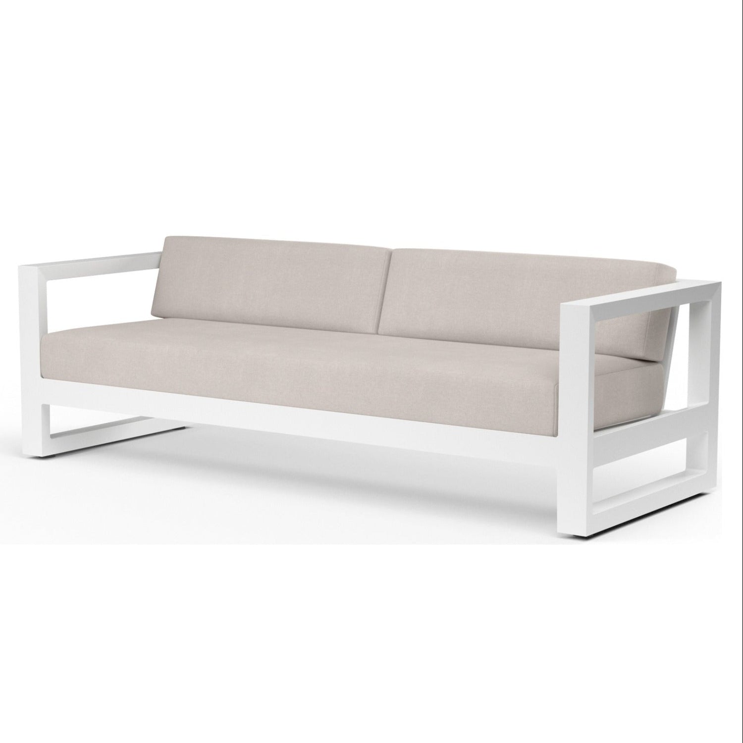 Sunset West Newport Canvas Natural Outdoor Sofa