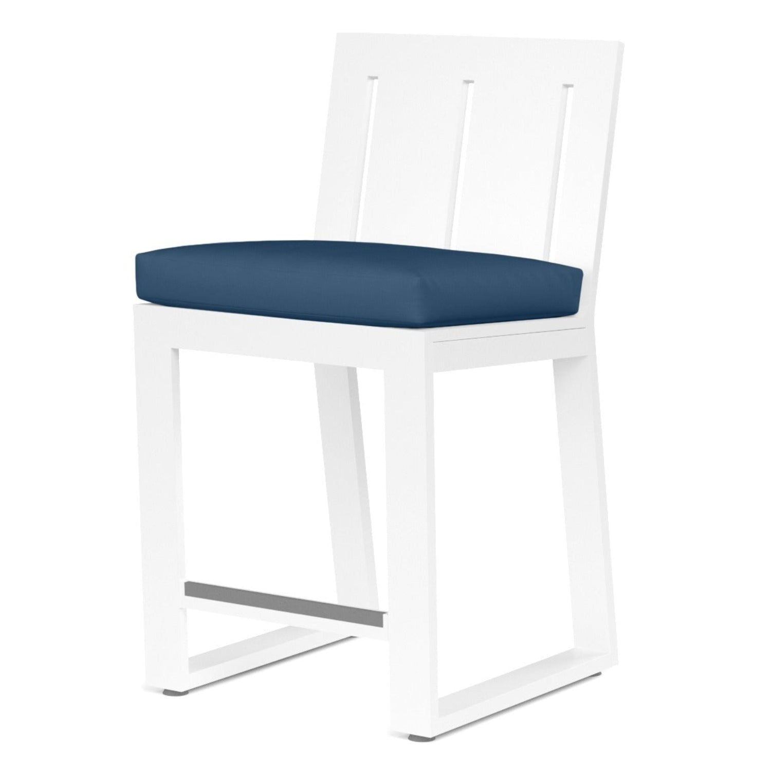 Sunset West Newport Spectrum Indigo Outdoor Barstool Set of 2