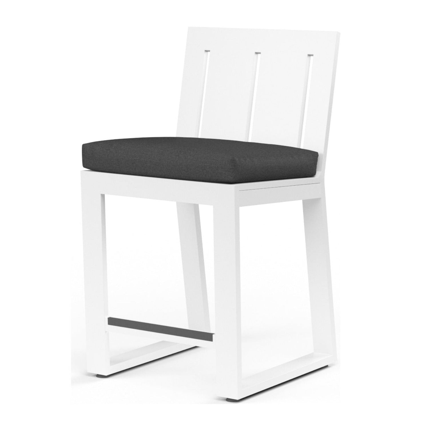 Sunset West Newport Spectrum Carbon Outdoor Barstool Set of 2