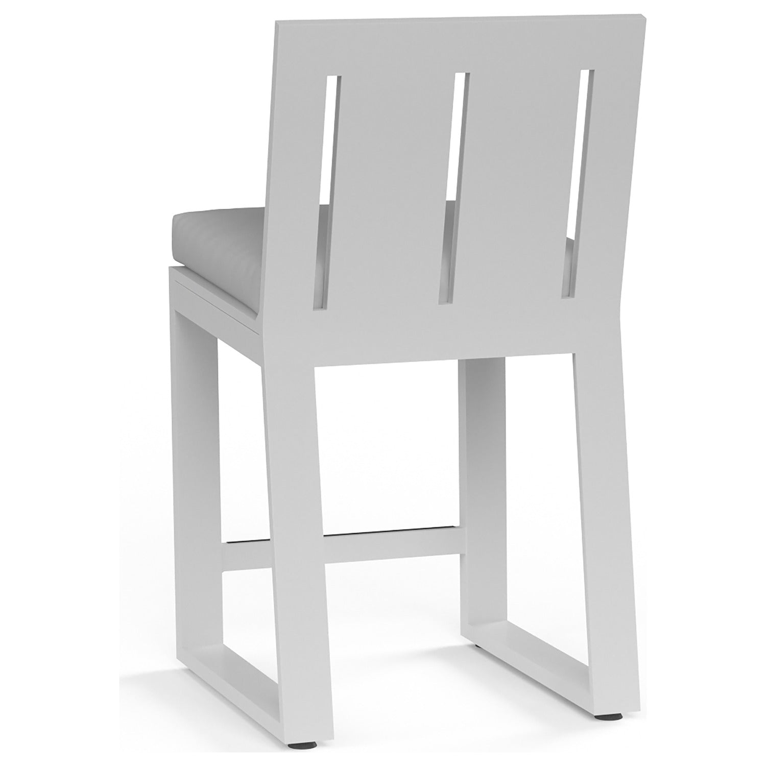 Sunset West Newport Cast Silver Outdoor Barstool Set of 2