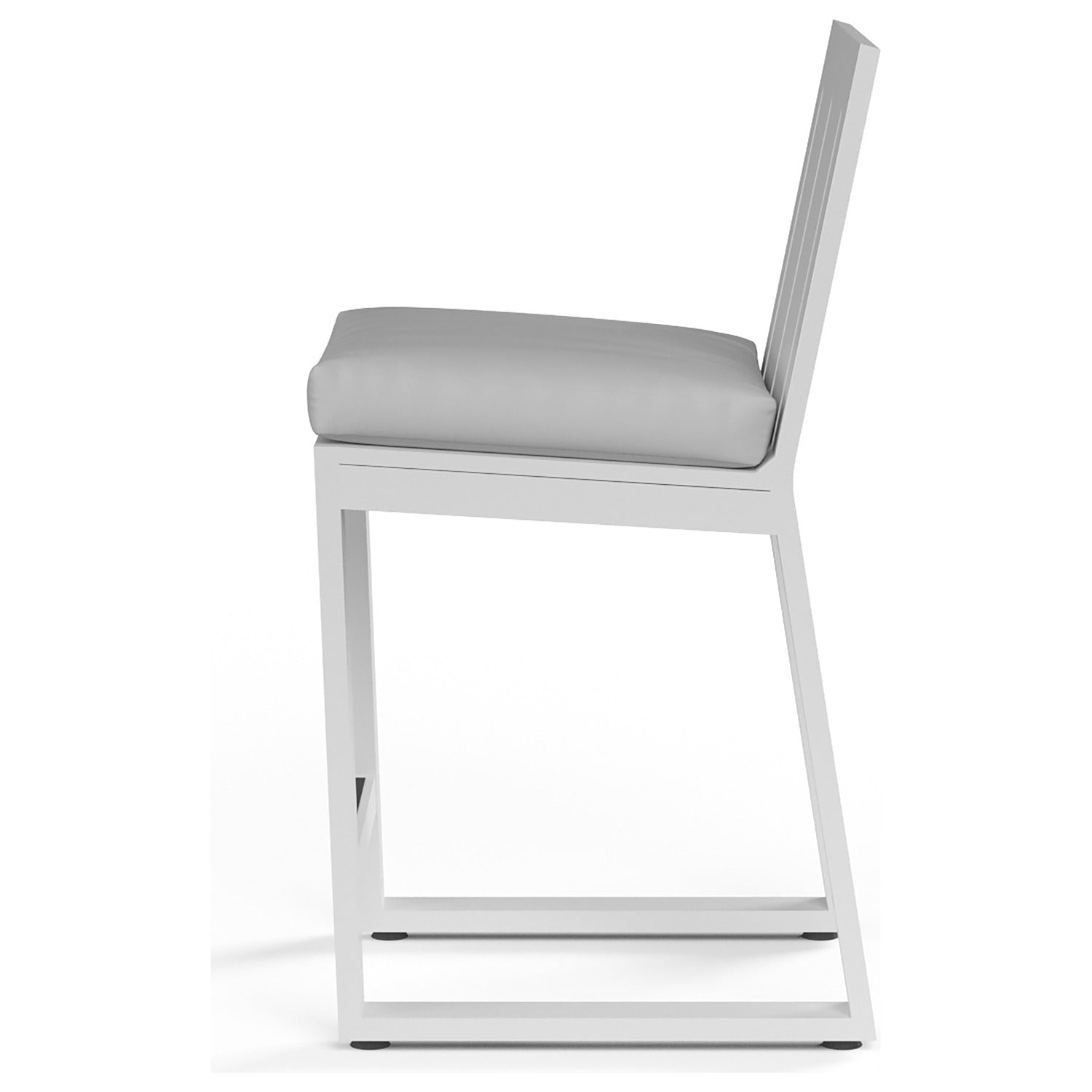 Sunset West Newport Cast Silver Outdoor Barstool Set of 2