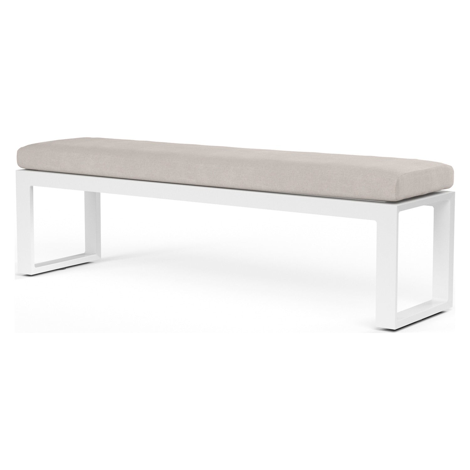 Sunset West Newport Canvas Natural Outdoor Dining Bench