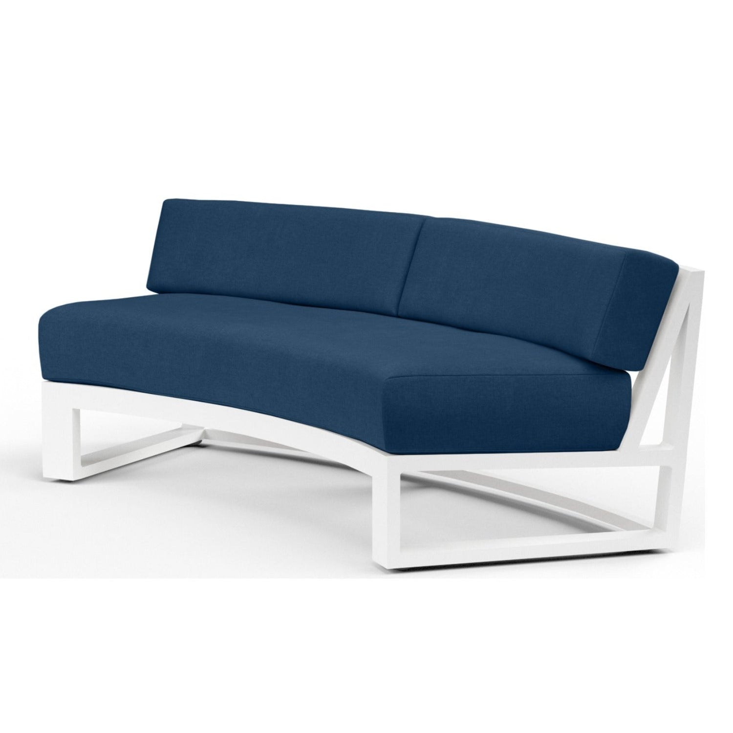 Sunset West Newport Curved Spectrum Indigo Curved Outdoor Sofa