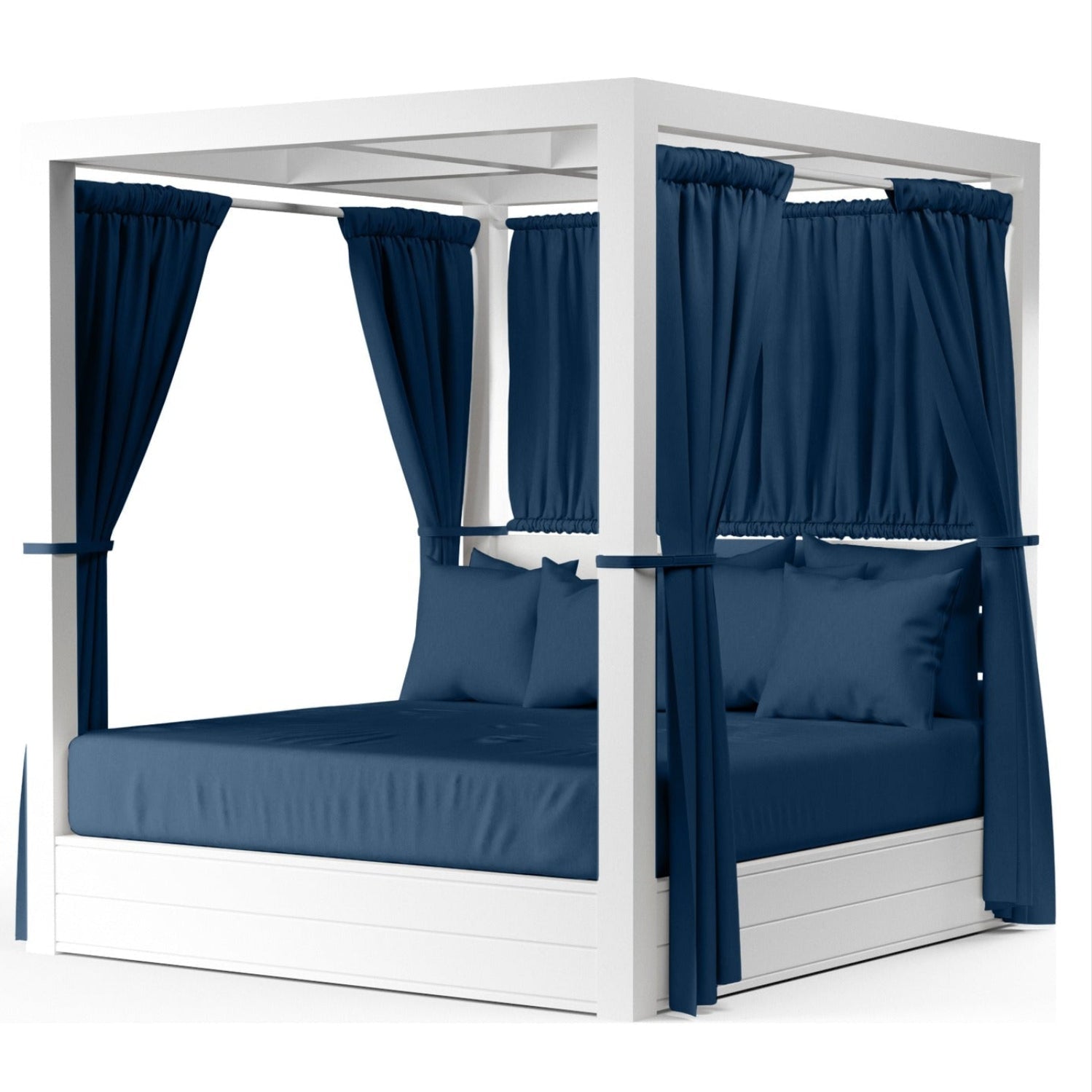 Sunset West Newport Spectrum Indigo Resort King Outdoor Daybed, front view
