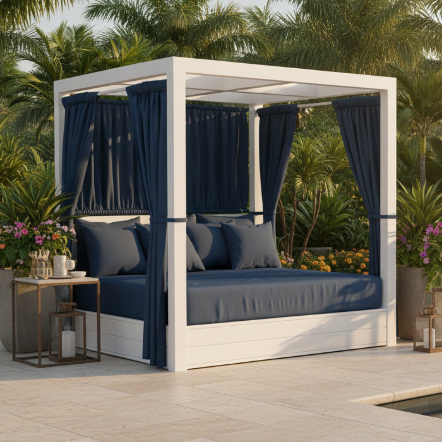 Sunset West Newport Spectrum Indigo Resort King Outdoor Daybed